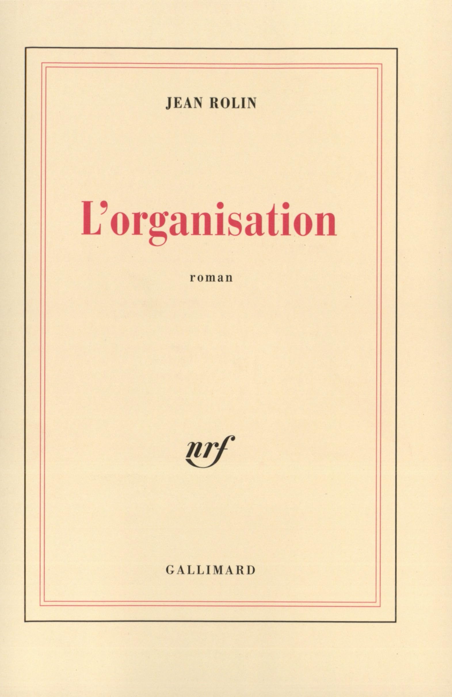 L'Organisation 9782070745517