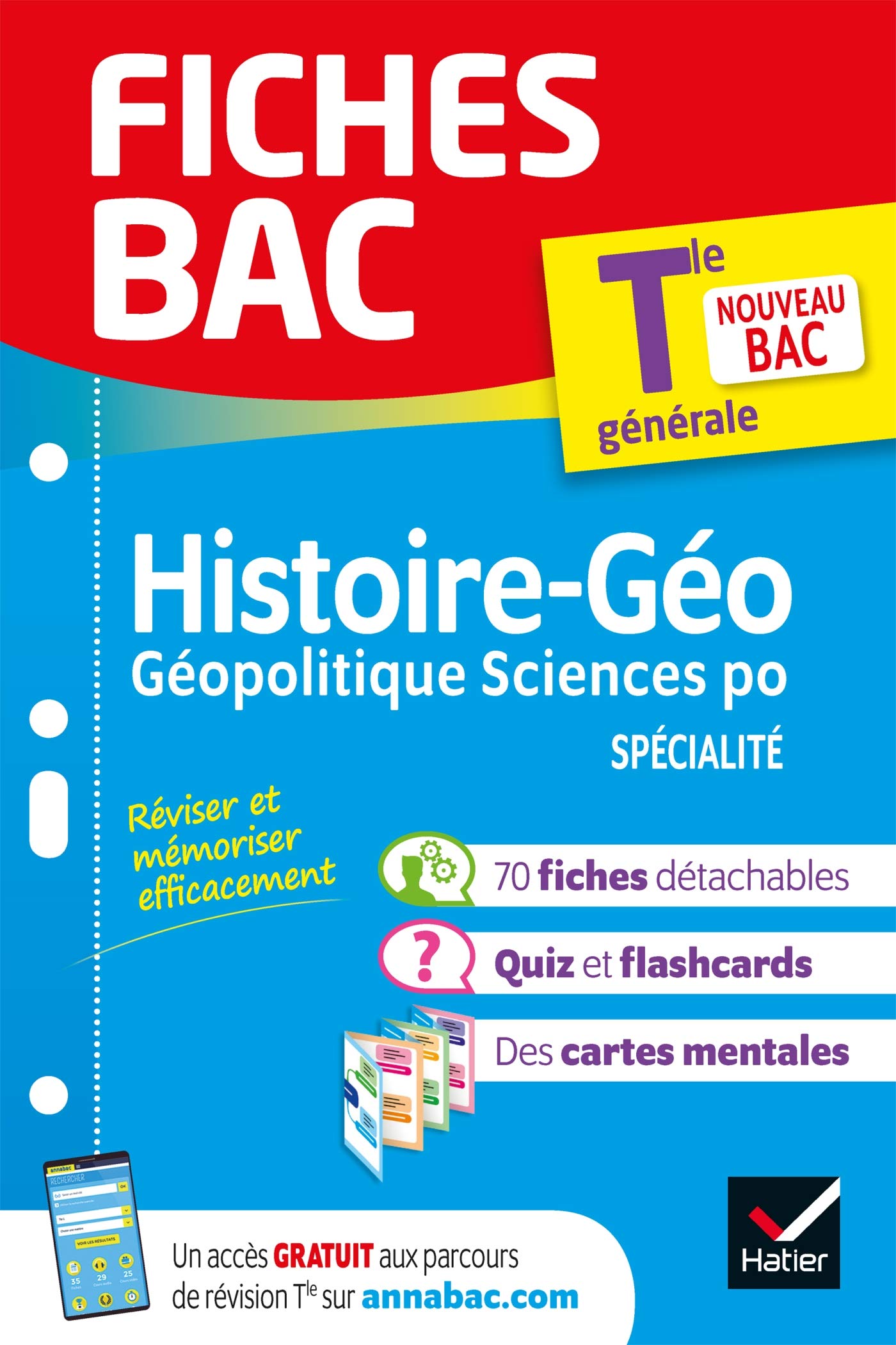 Fiches bac HGGSP Tle (spécialité) - Bac 2024: nouveau programme de Terminale 9782401064423