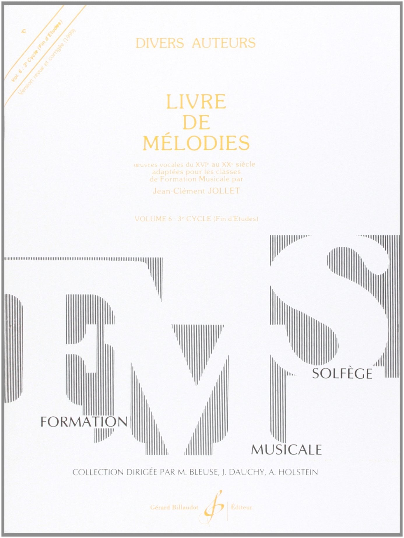 Livre de Melodies Volume 6 9790043049166