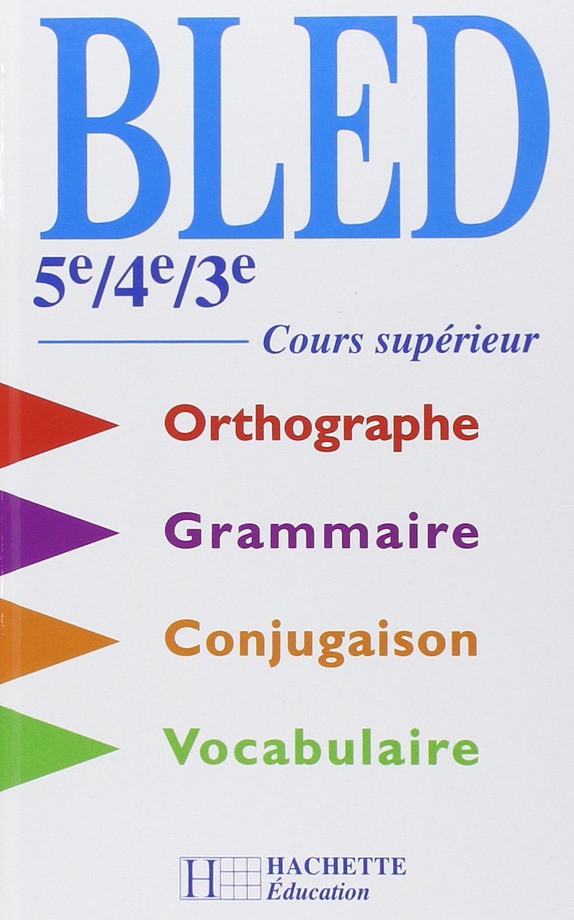 Cours d'orthographe, 5e, 4e, 3e, 9782011251916