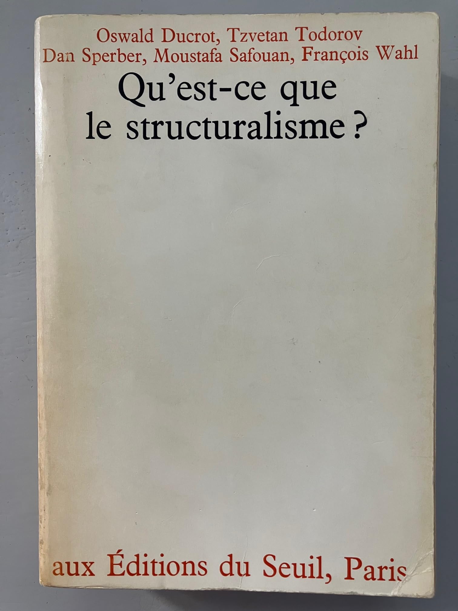 Qu'est-ce que le structuralisme ? 9782020027021