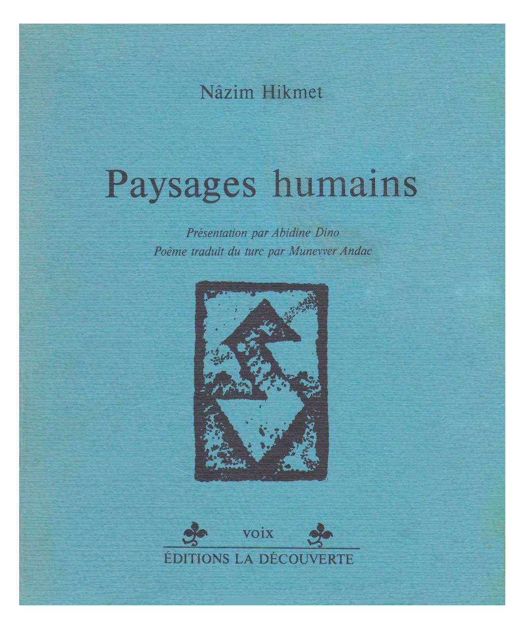 Paysages humains 9782707106148