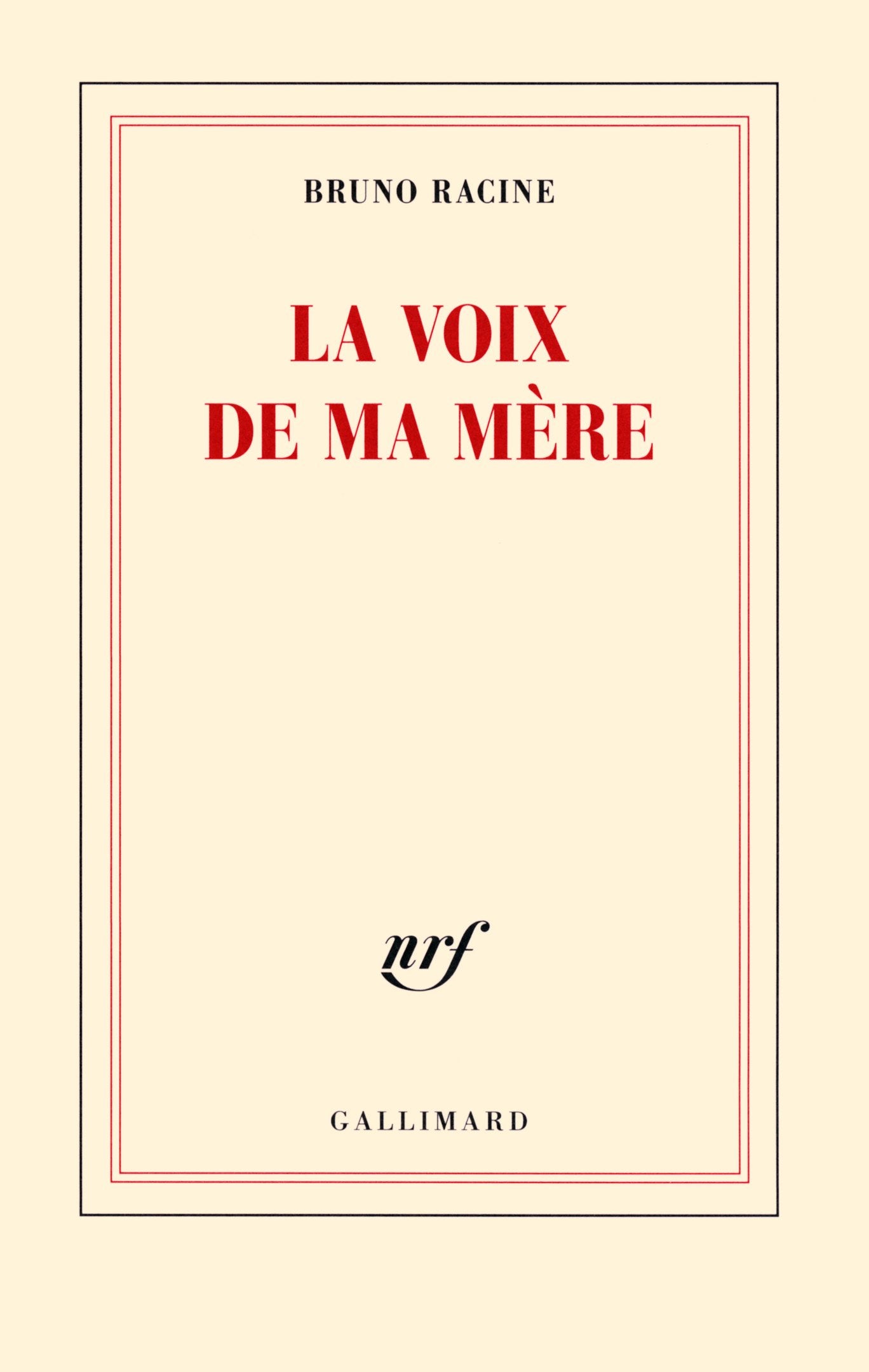 La voix de ma mère 9782070178308