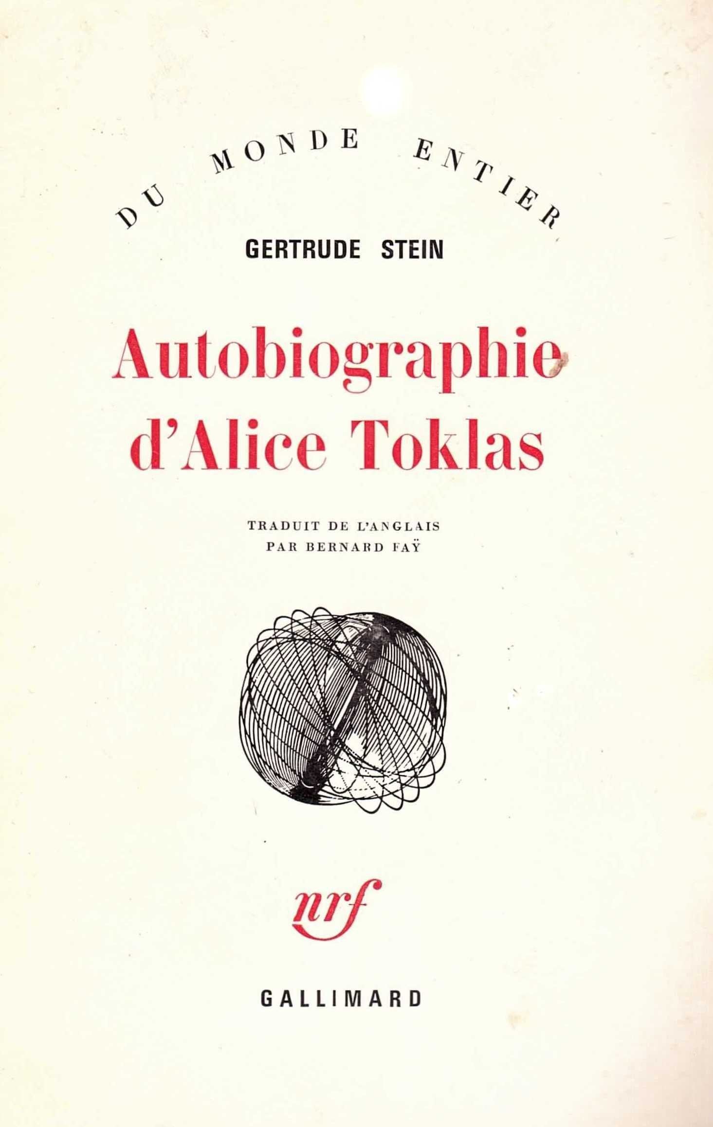 Autobiographie d'Alice Toklas 9782070260652