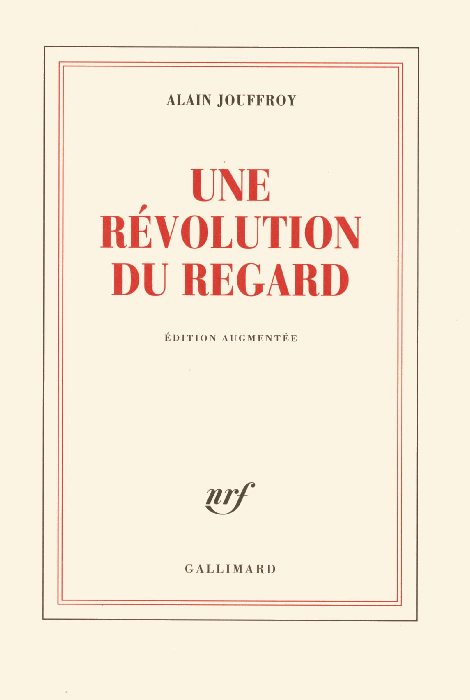 Une révolution du regard 9782070121298