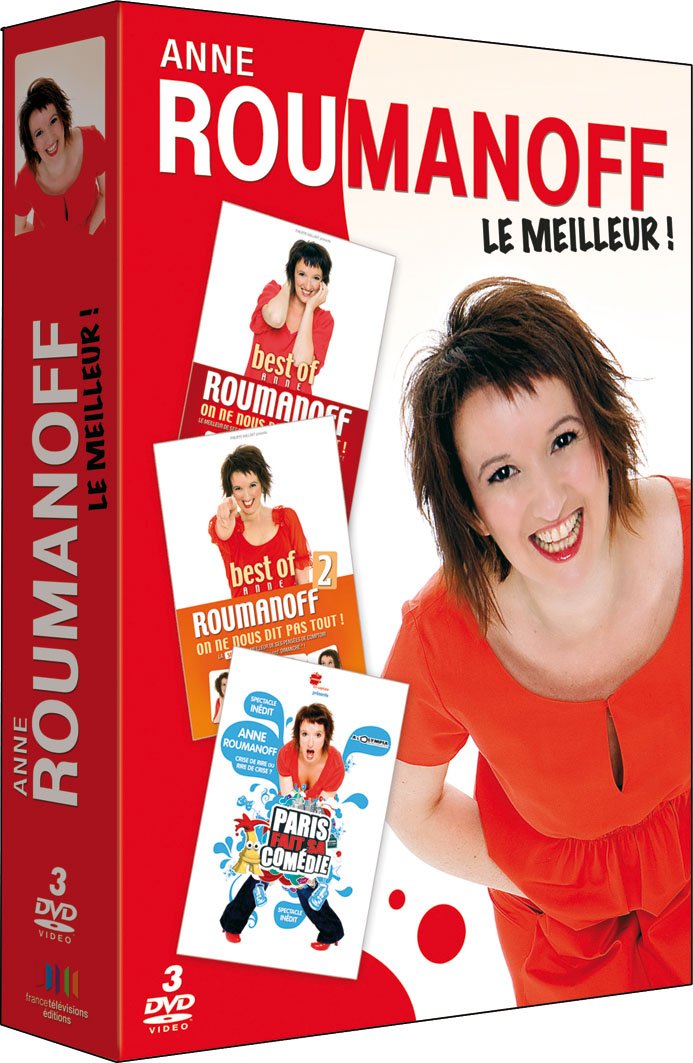 Coffret 3 DVD Anne Roumanoff : Best of vol. 1 + Best of vol. 2 du meilleur de Vivement Dimanche + Anne fait sa comédie 3333290003664
