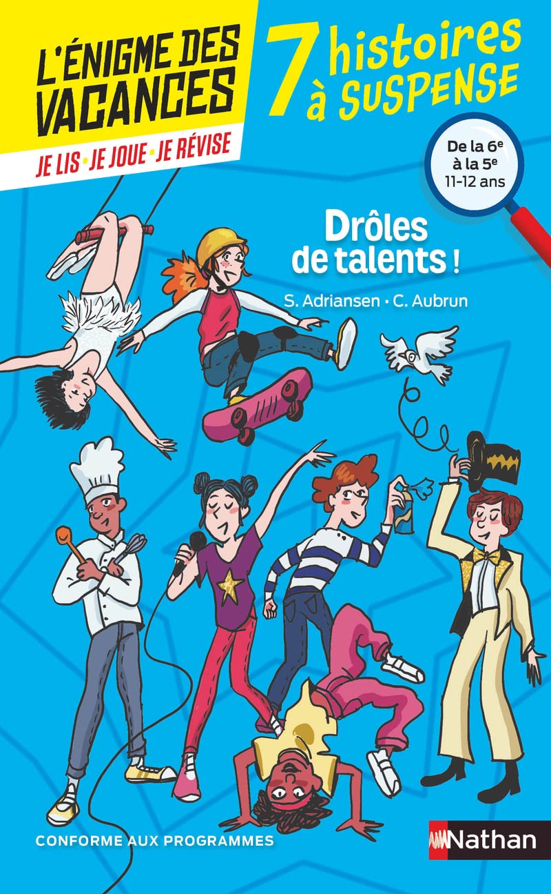 Drôles de talents ! 7 histoires à suspense - de la 6e à la 5e 9782091935362