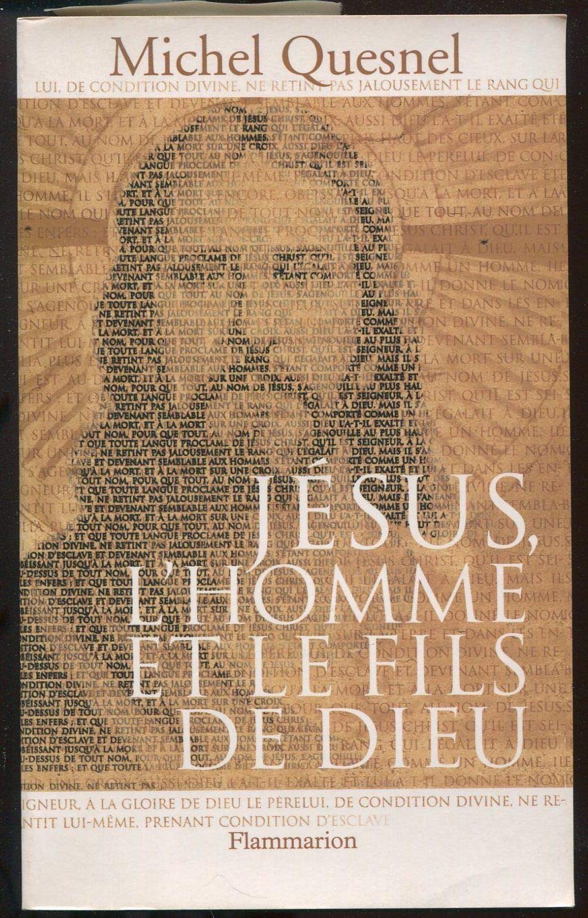 Jésus l'homme et le fils de Dieu 9782082103367