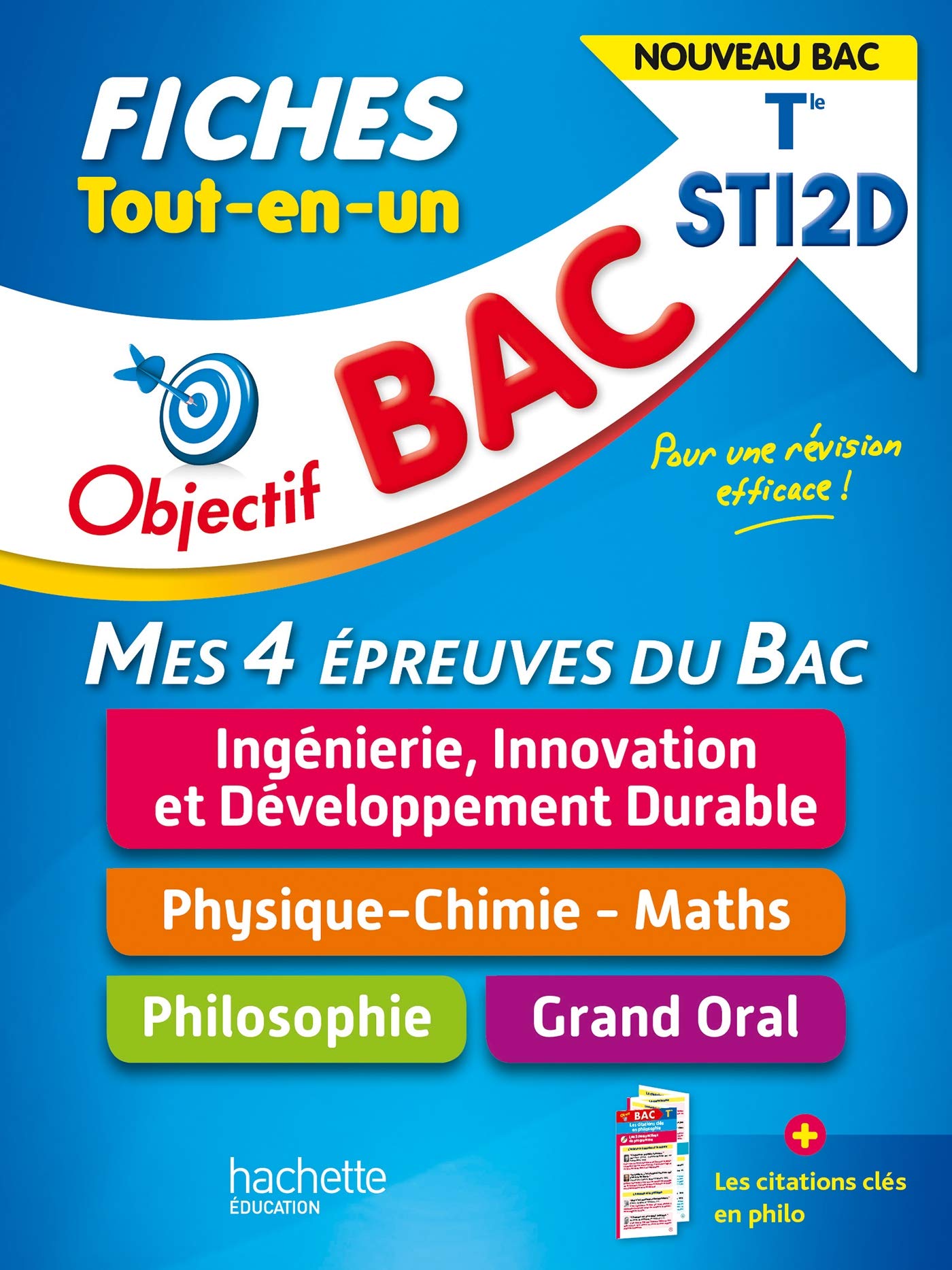 Objectif BAC Fiches Tout-en-un Tle STI2D 9782017123491