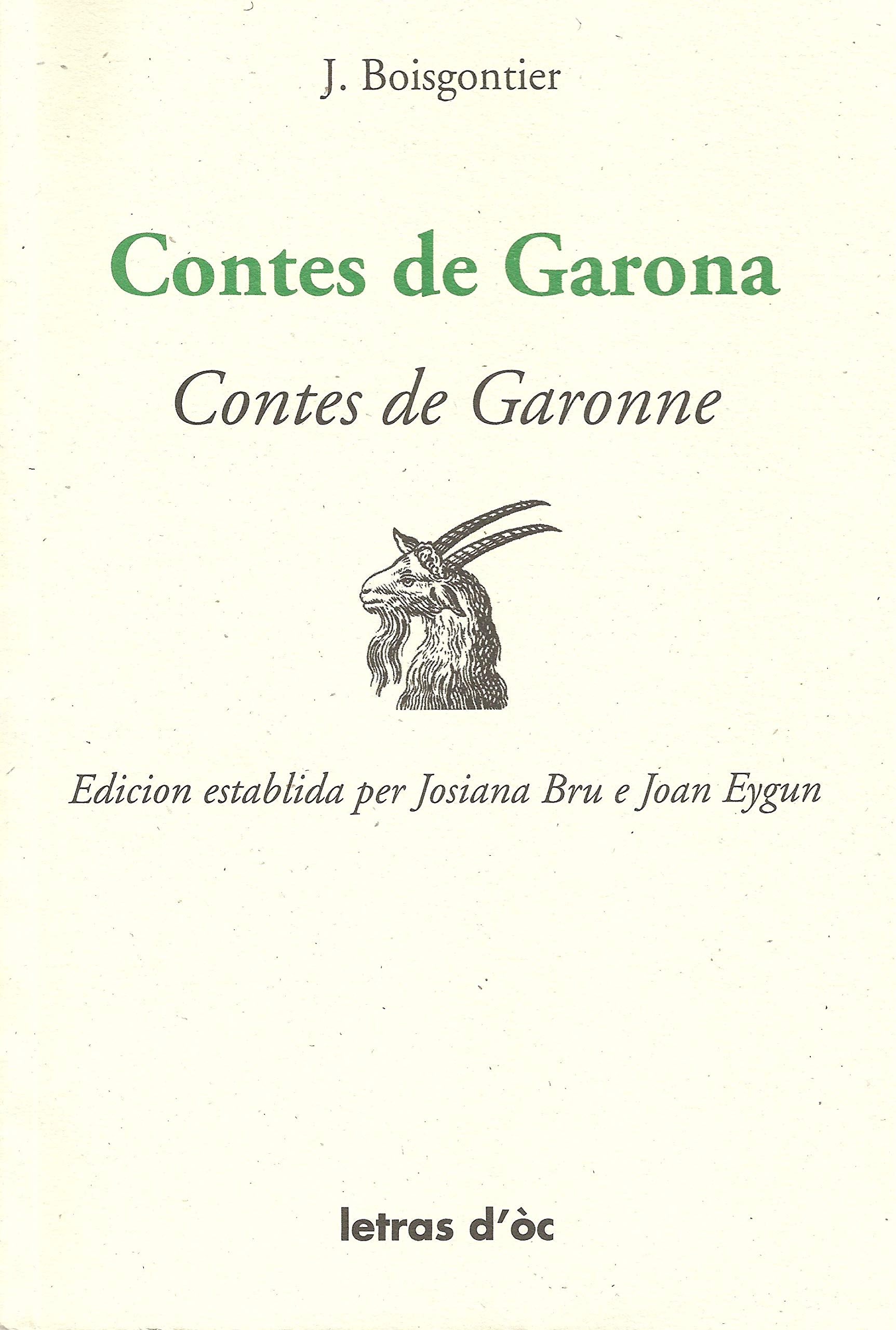 CONTES DE GARONA CONTES DE GARONNE 9782916718156