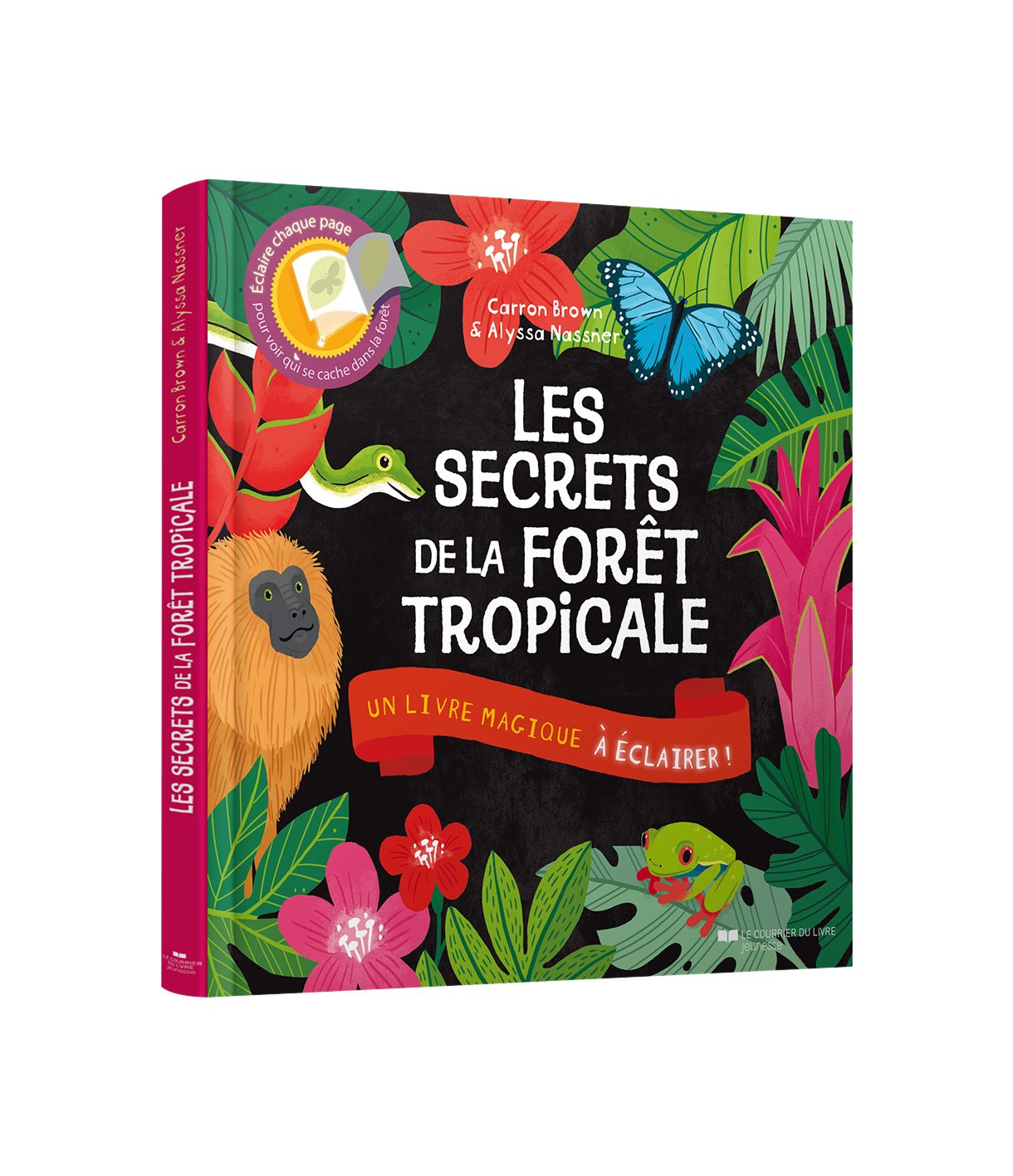 Les secrets de la forêt tropicale - Un livre magique à éclairer 9782702911648