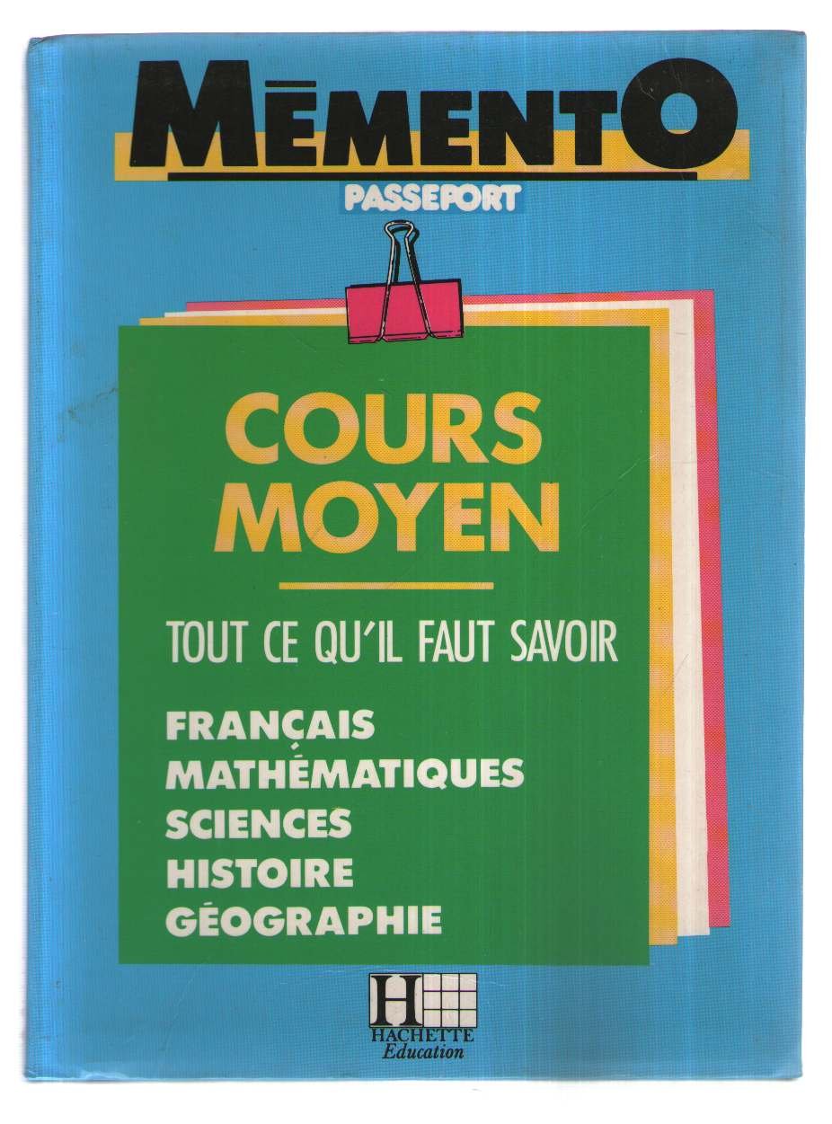 Memento Passeport Cours Moyen 9782010122705