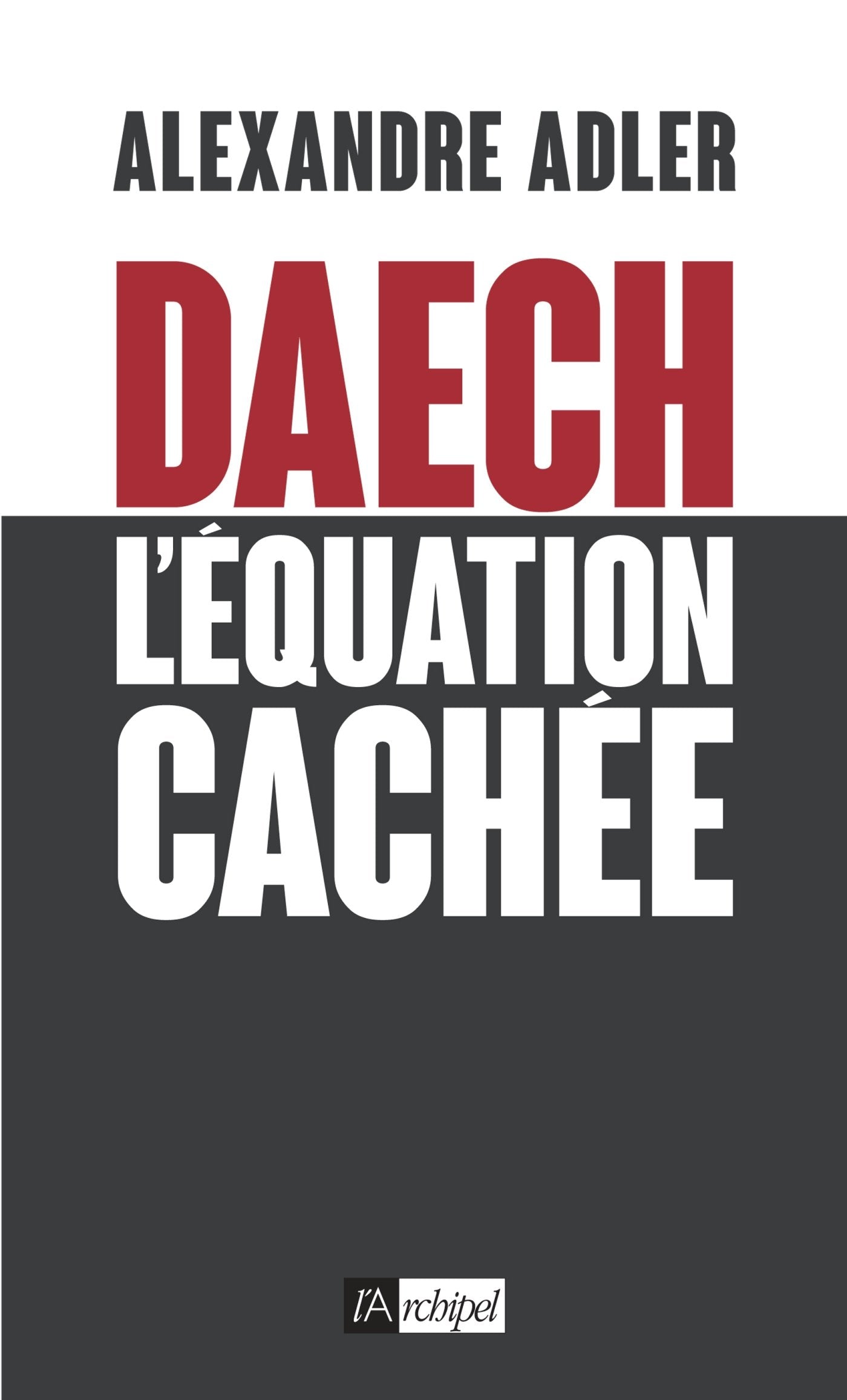 DAECH : L EQUATION CACHEE 9782809817393