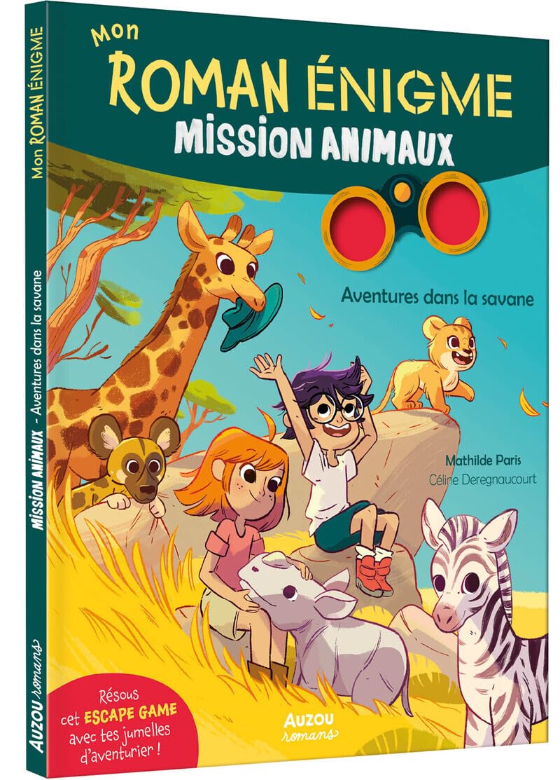 Mon roman enigme - mission animaux - aventures dans la savane 9791039561884