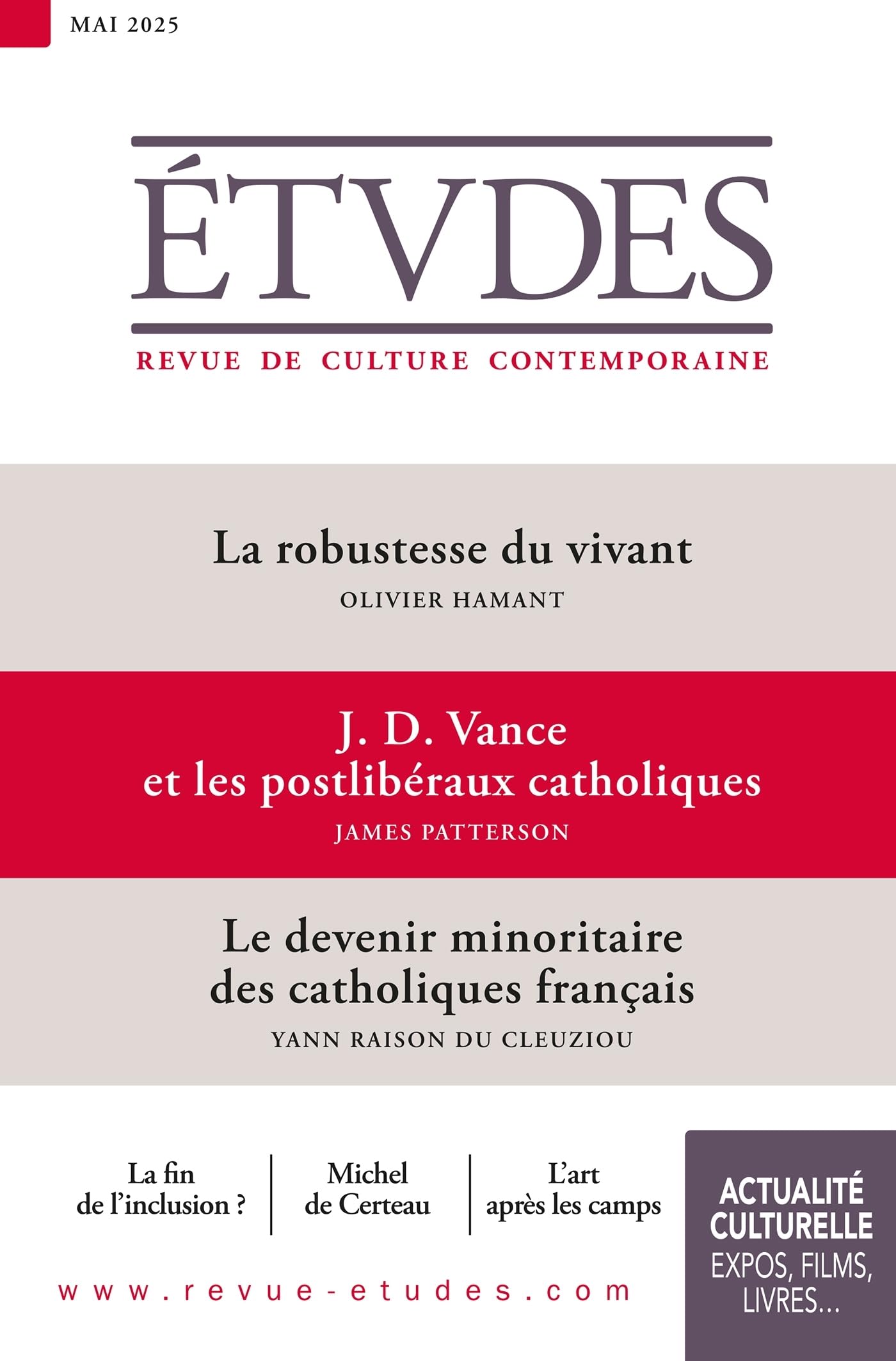 Etudes 4326 - 05-25: MAI 2025 9782370964021