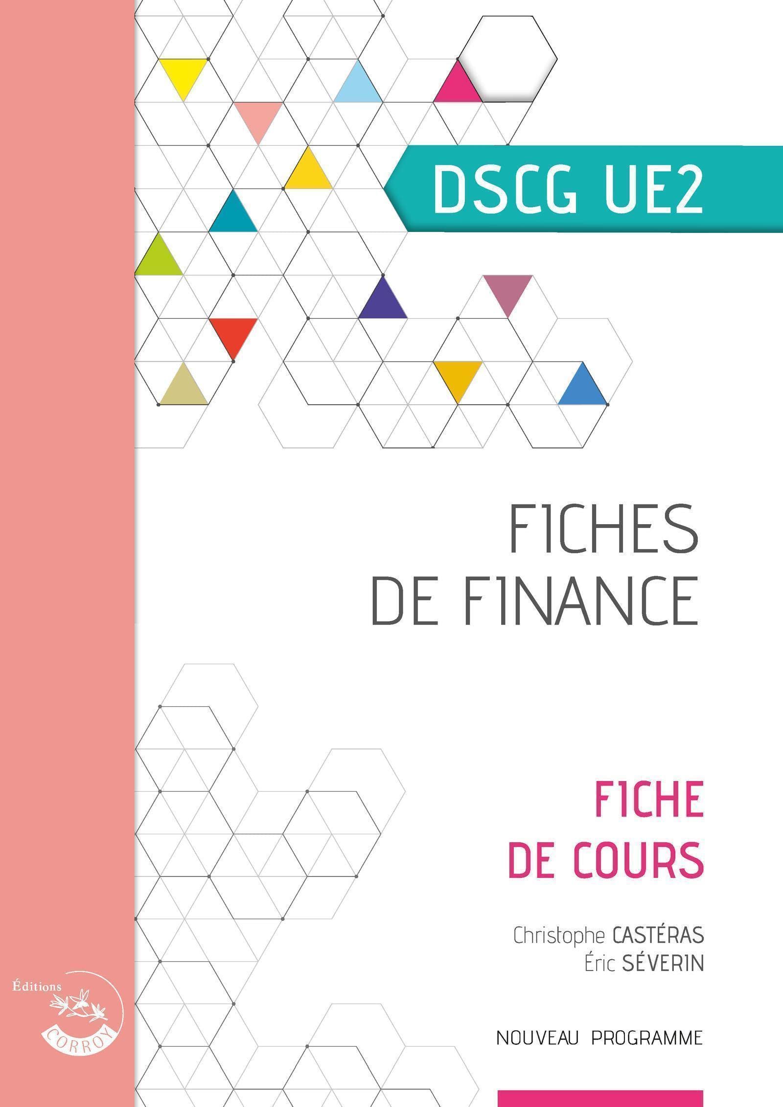 Fiches de finance: Fiches de cours du DSCG UE2 9782357659032