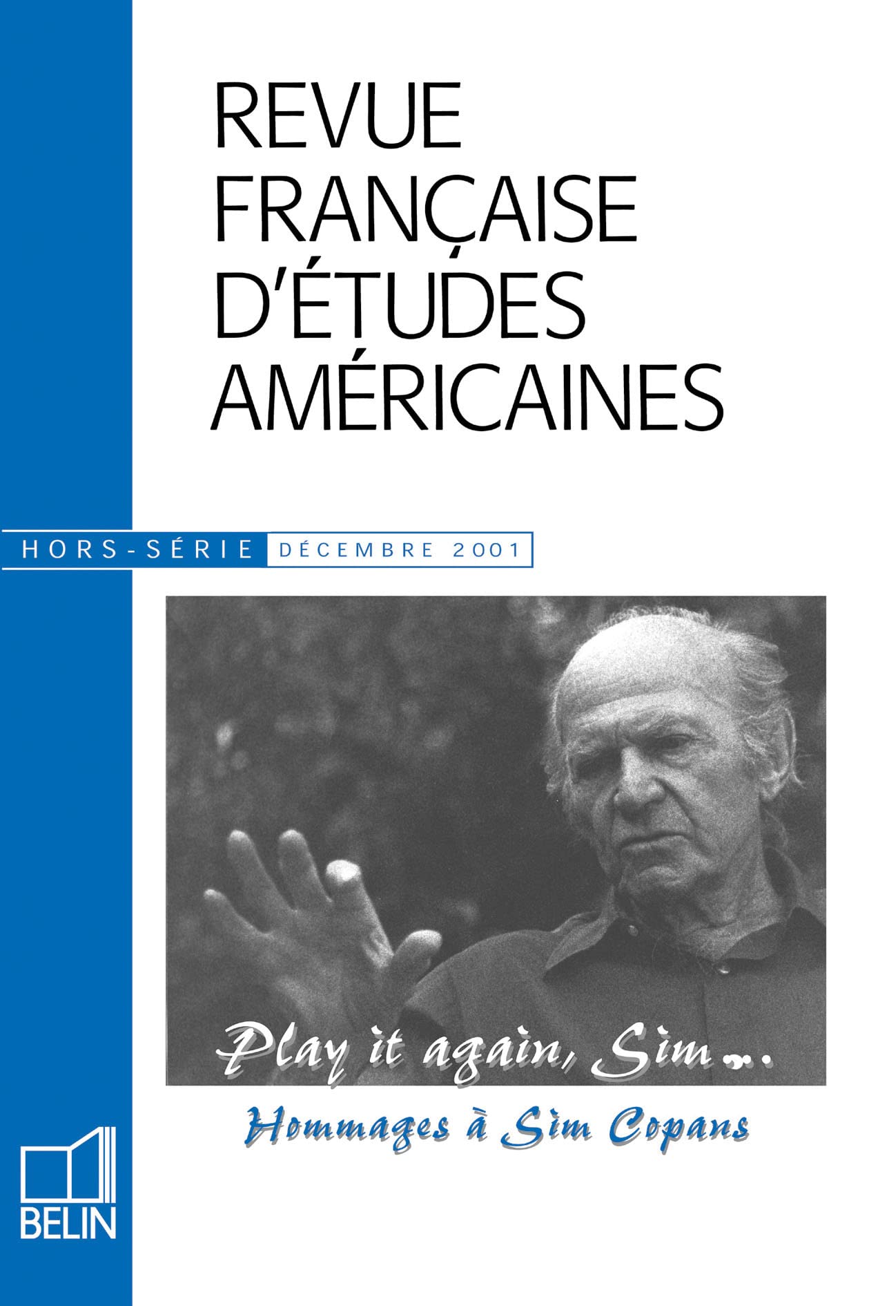 RFEA Hors-série: play it again Sim Hommages à Sim Copans 9782701131153