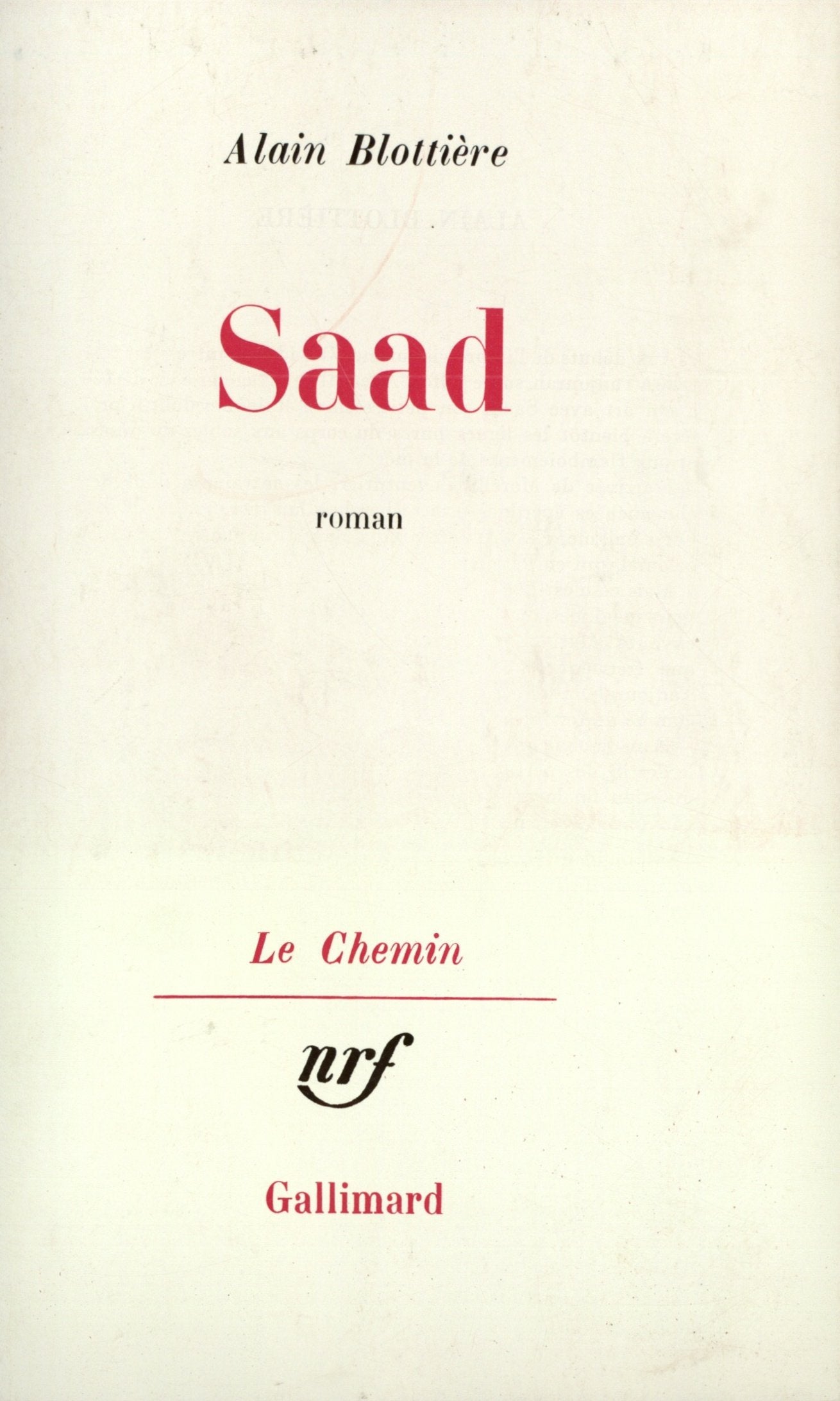 Saad 9782070210176