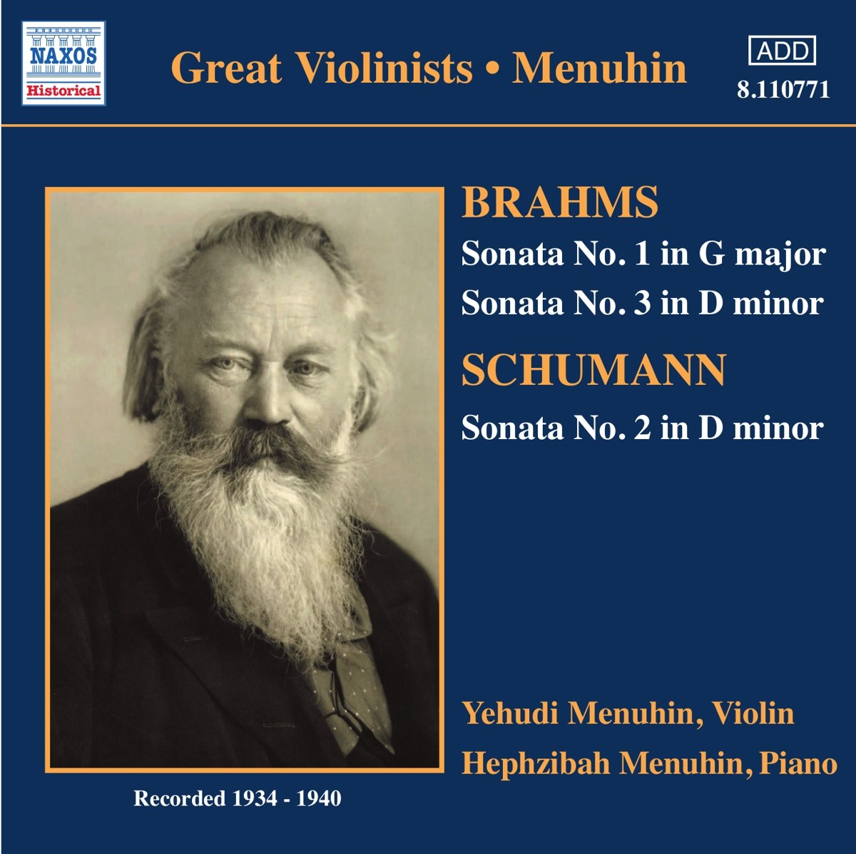 Brahms Piano. -Schumann : Sonate pour Violon Et. [Import] 0636943177129