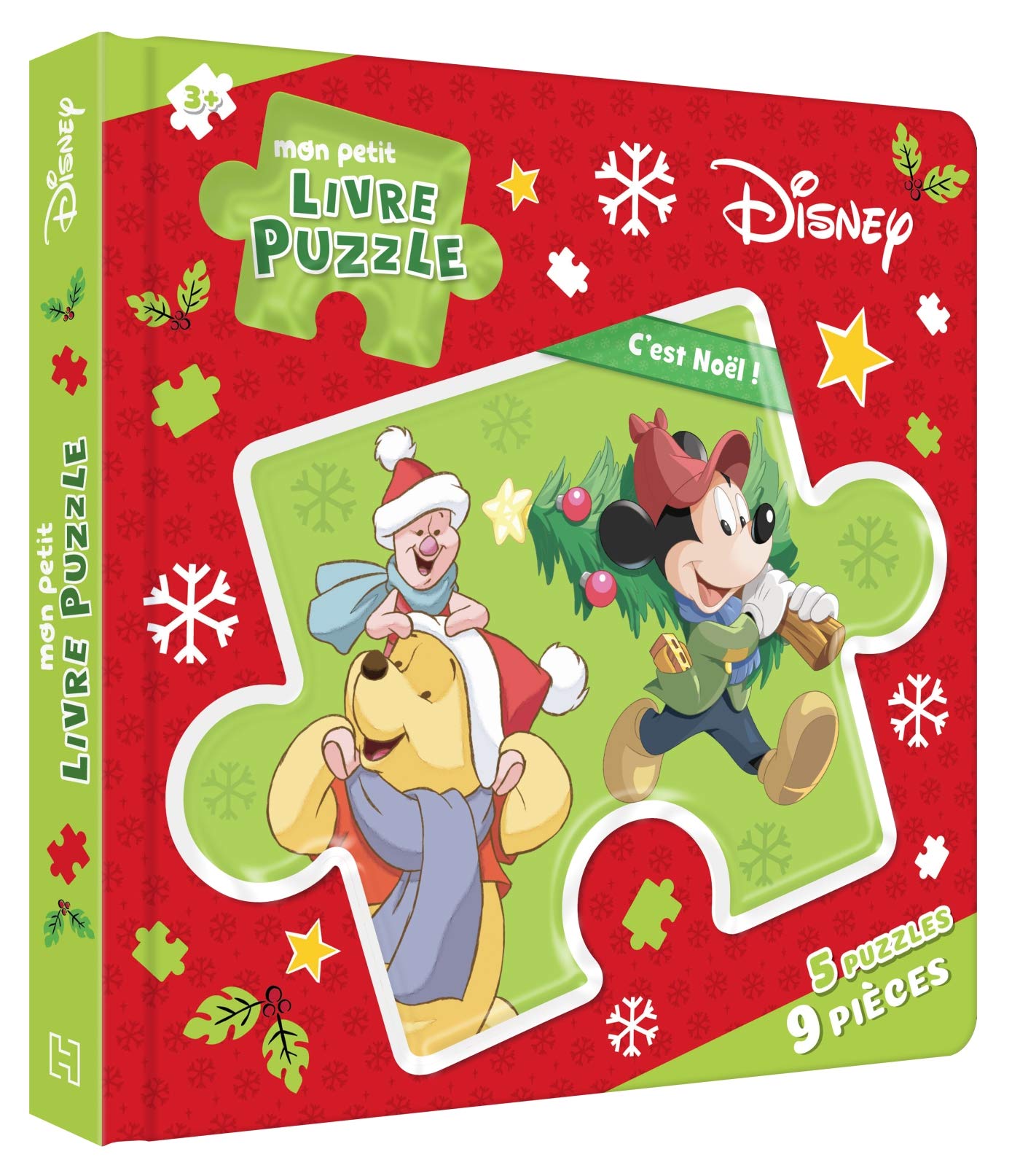 DISNEY - Mon Petit Livre Puzzle - 5 Puzzles 9 Pièces - C'est Noël !: C'est Nöel ! 9782017103073