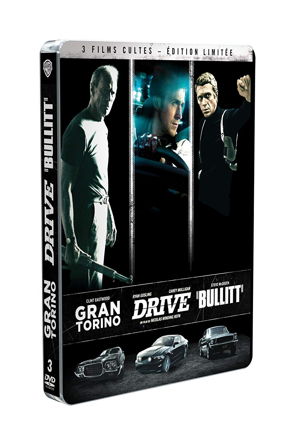 3 Films cultes-Coffret-Gran Torino + Drive + Bullitt [Édition Limitée] 5051889279747