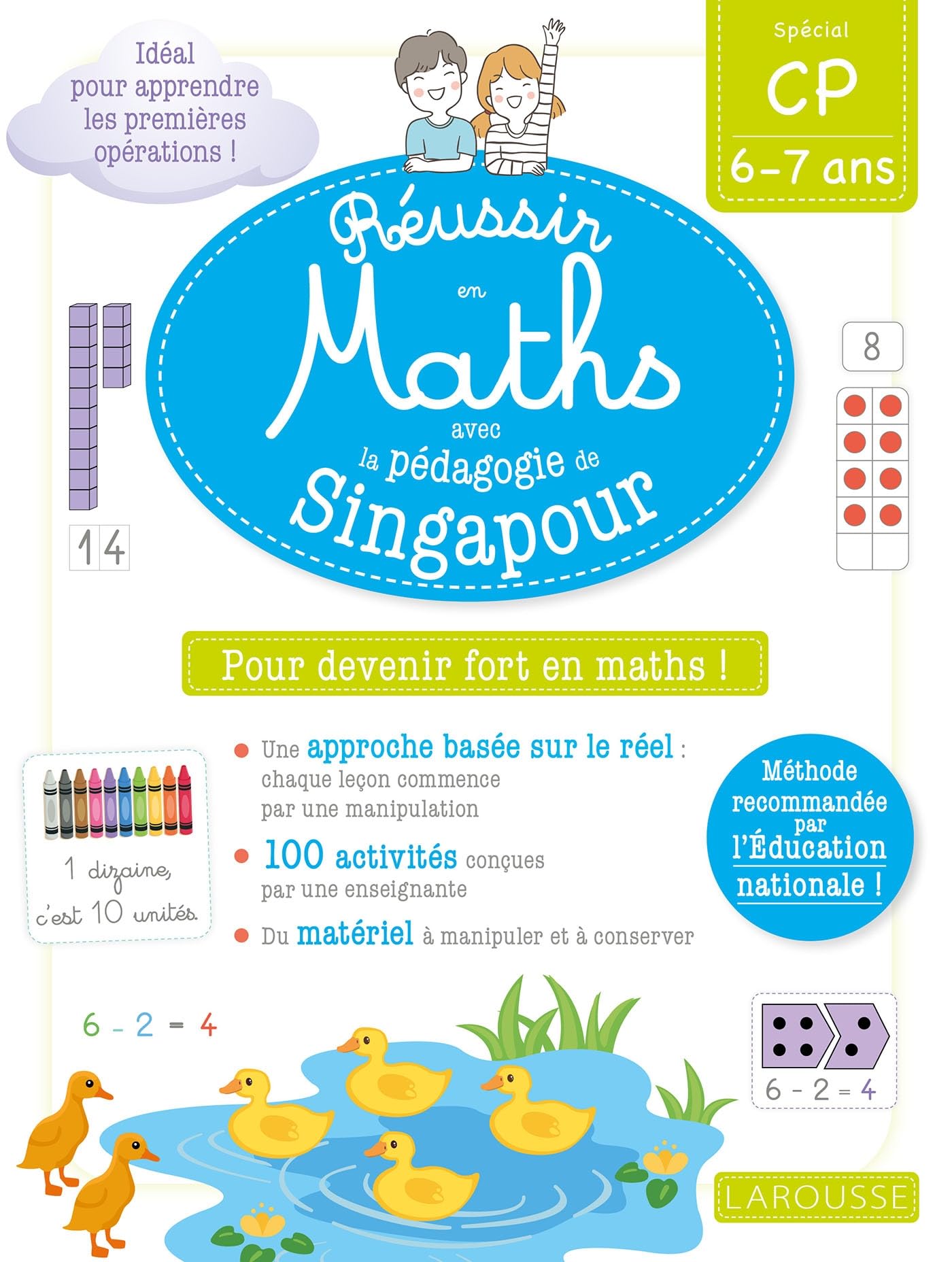 Réussir en maths avec Montessori et la pédagogie de Singapour CP 9782035957153