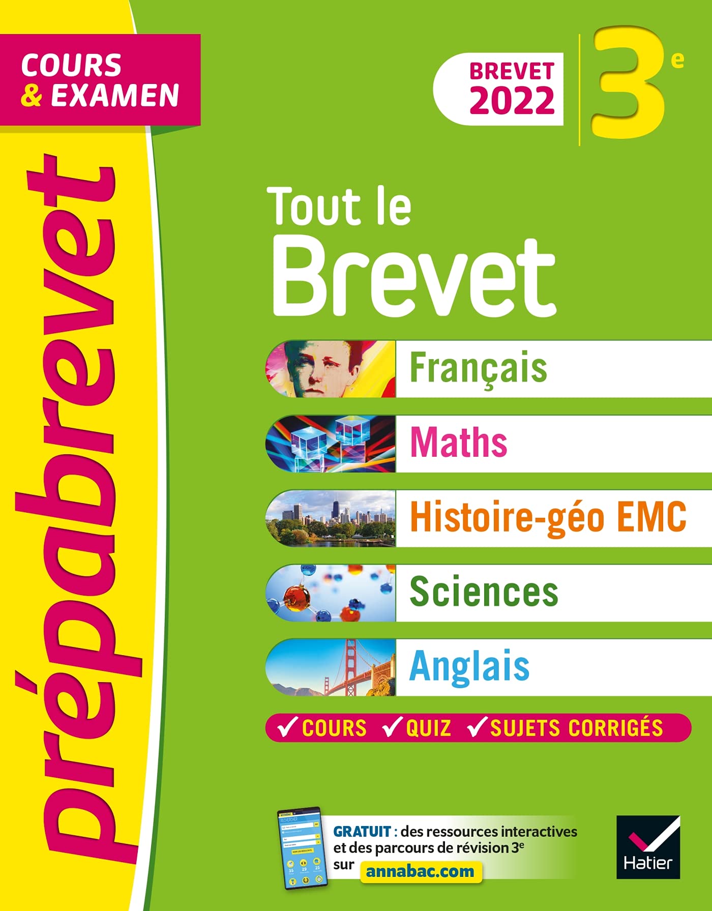 Prépabrevet Tout le brevet - tout-en-un 3e Brevet 2022: pour réussir sa 3e et son brevet 9782401078314