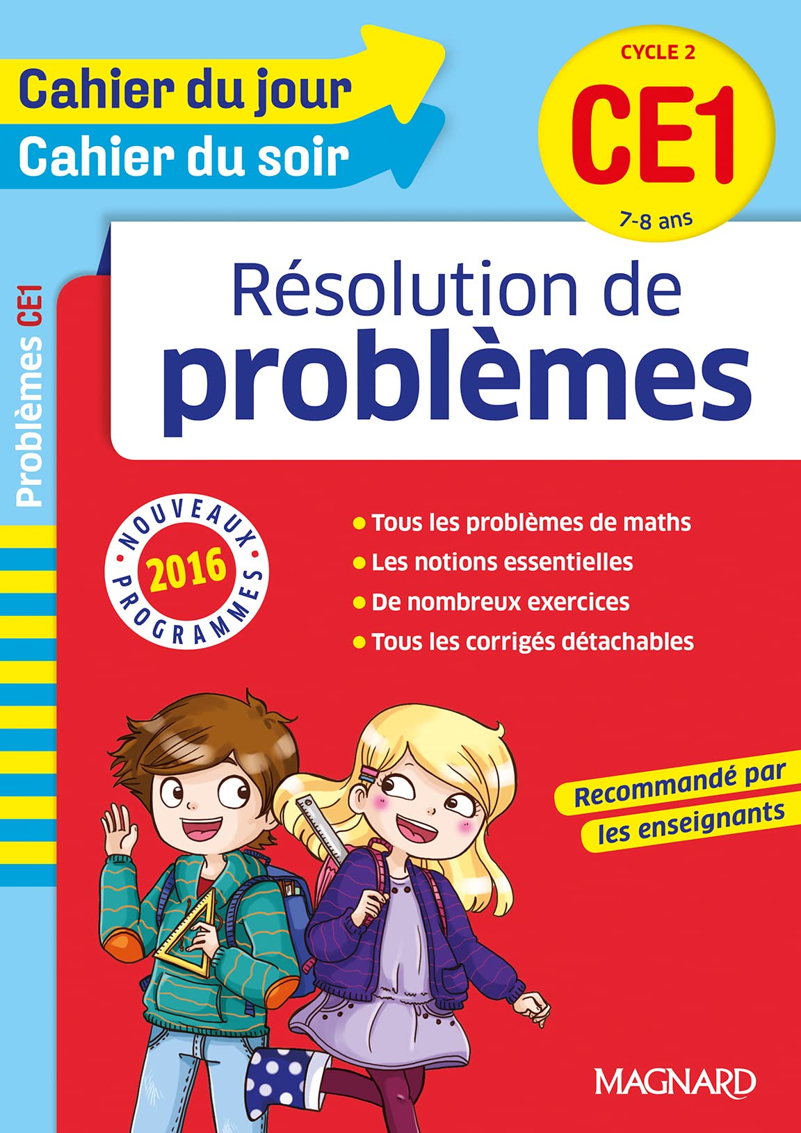 Cahier du jour/Cahier du soir résolution de problèmes CE1 - Nouveau programme 2016 9782210752993