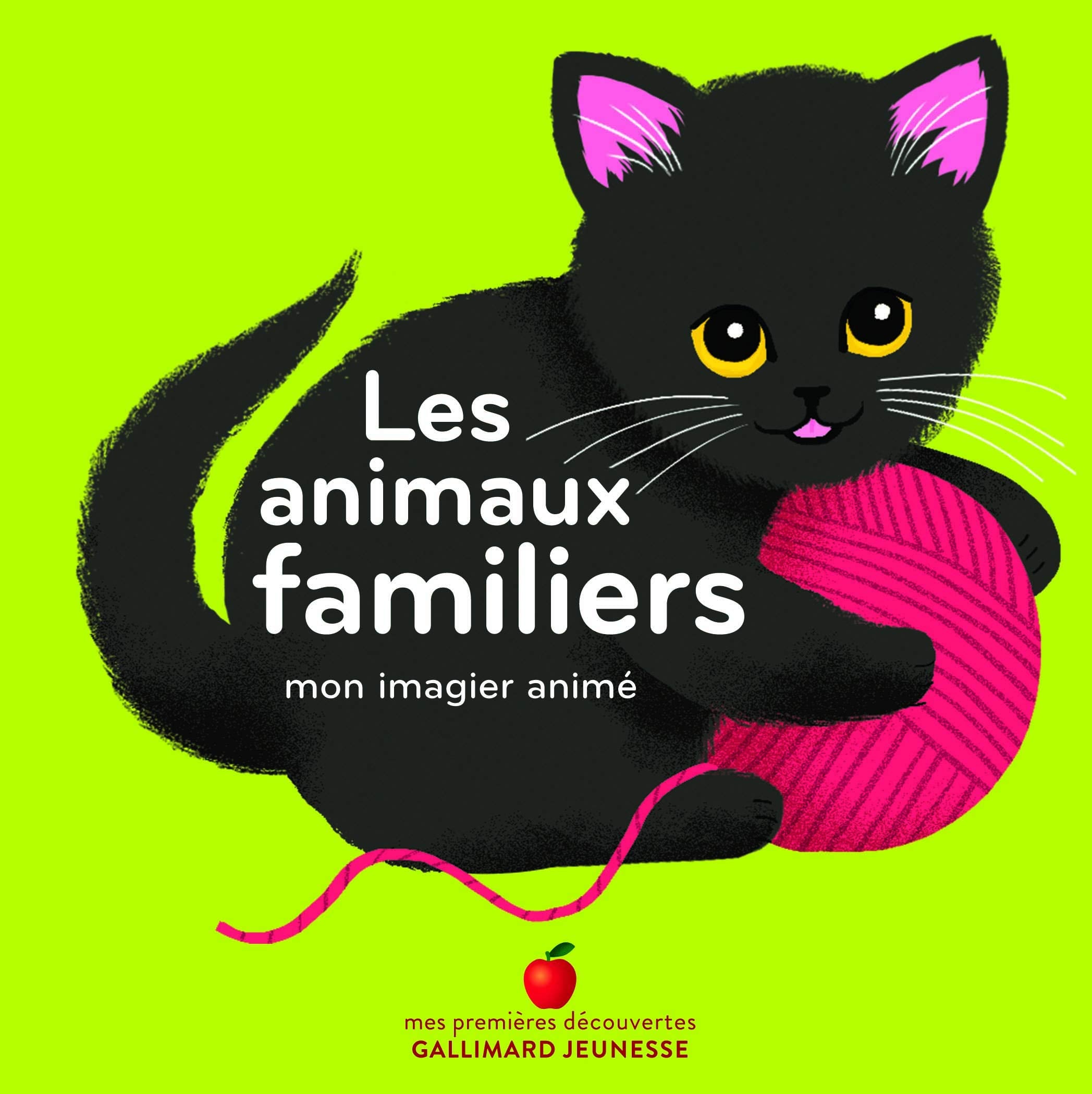 Les animaux familiers - Mon imagier animé - dès 1 an 9782075090117