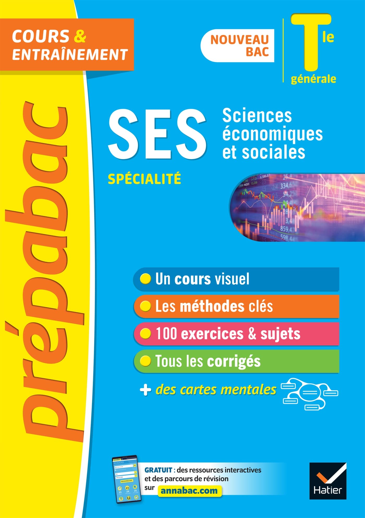 Prépabac SES Tle générale (spécialité) - Bac 2023: nouveau programme de Terminale 9782401064638