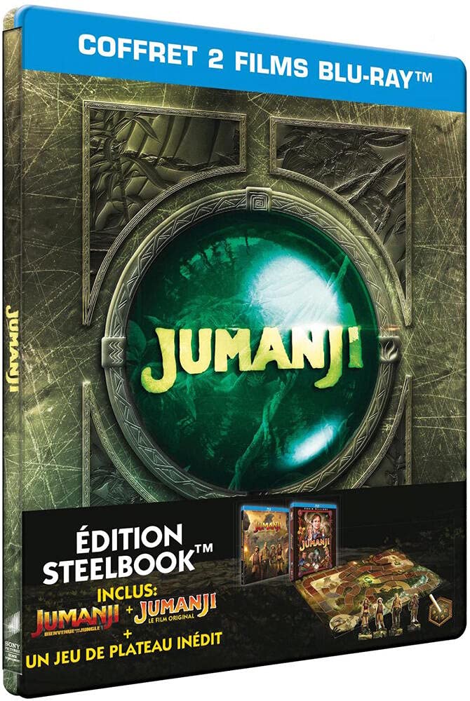 Jumanji : Bienvenue dans la Jungle [SteelBook-Blu-Ray + Jeu de Plateau] 3333290015896
