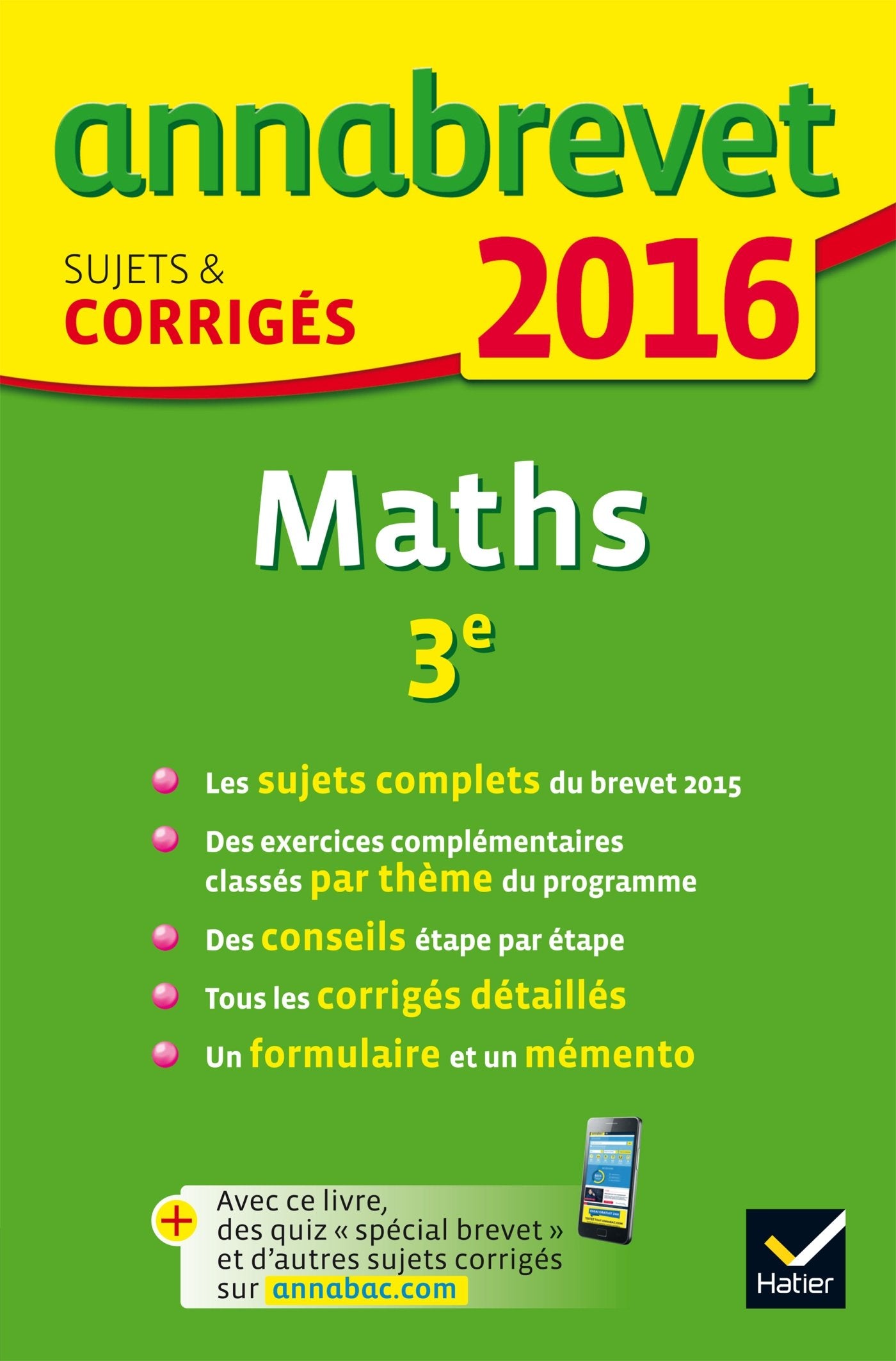 Mathématiques 3e: Sujets & corrigés 9782218992155