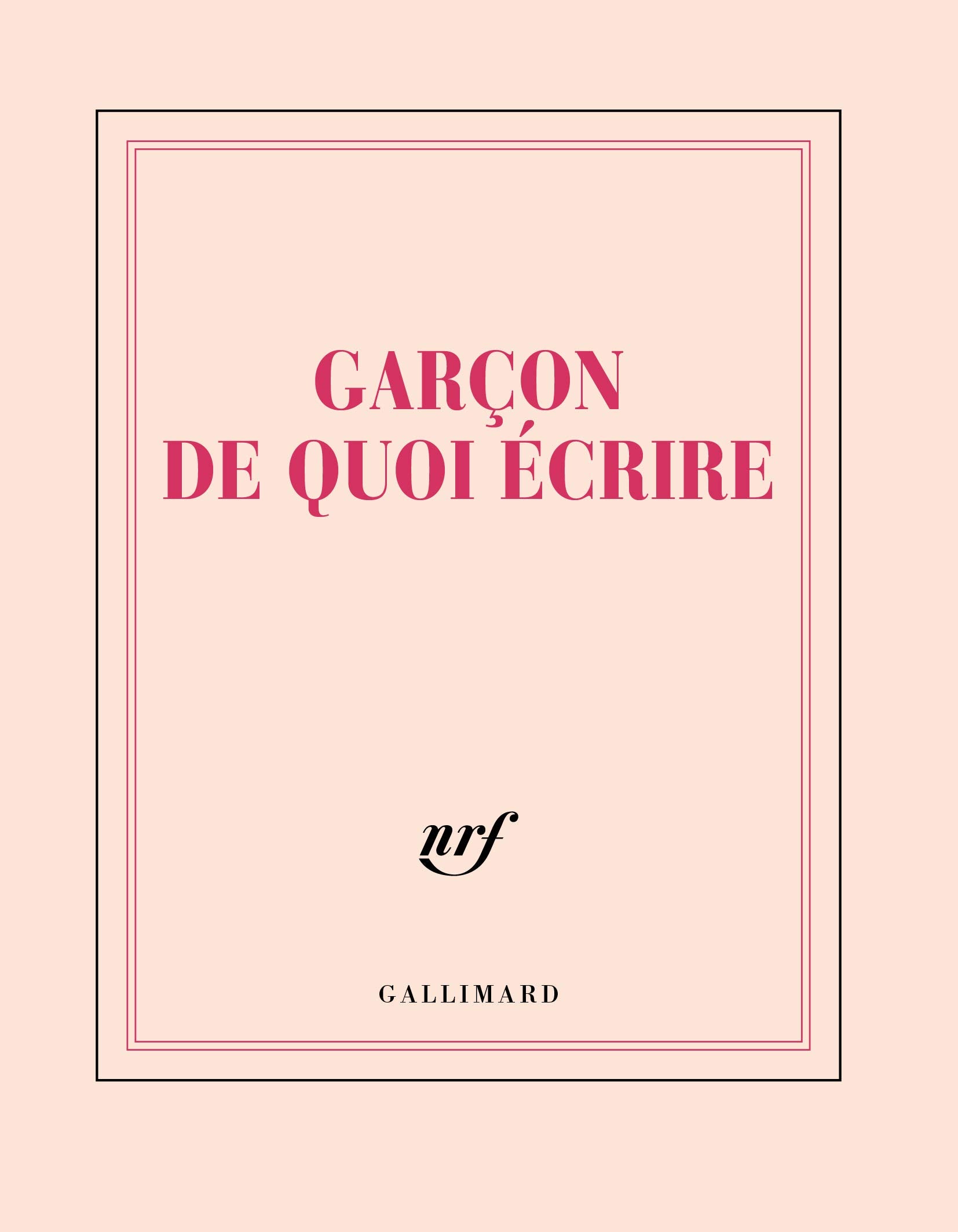 Carnet Carré «Garçon de quoi Écrire» (Bloc-Note) 3260050884778