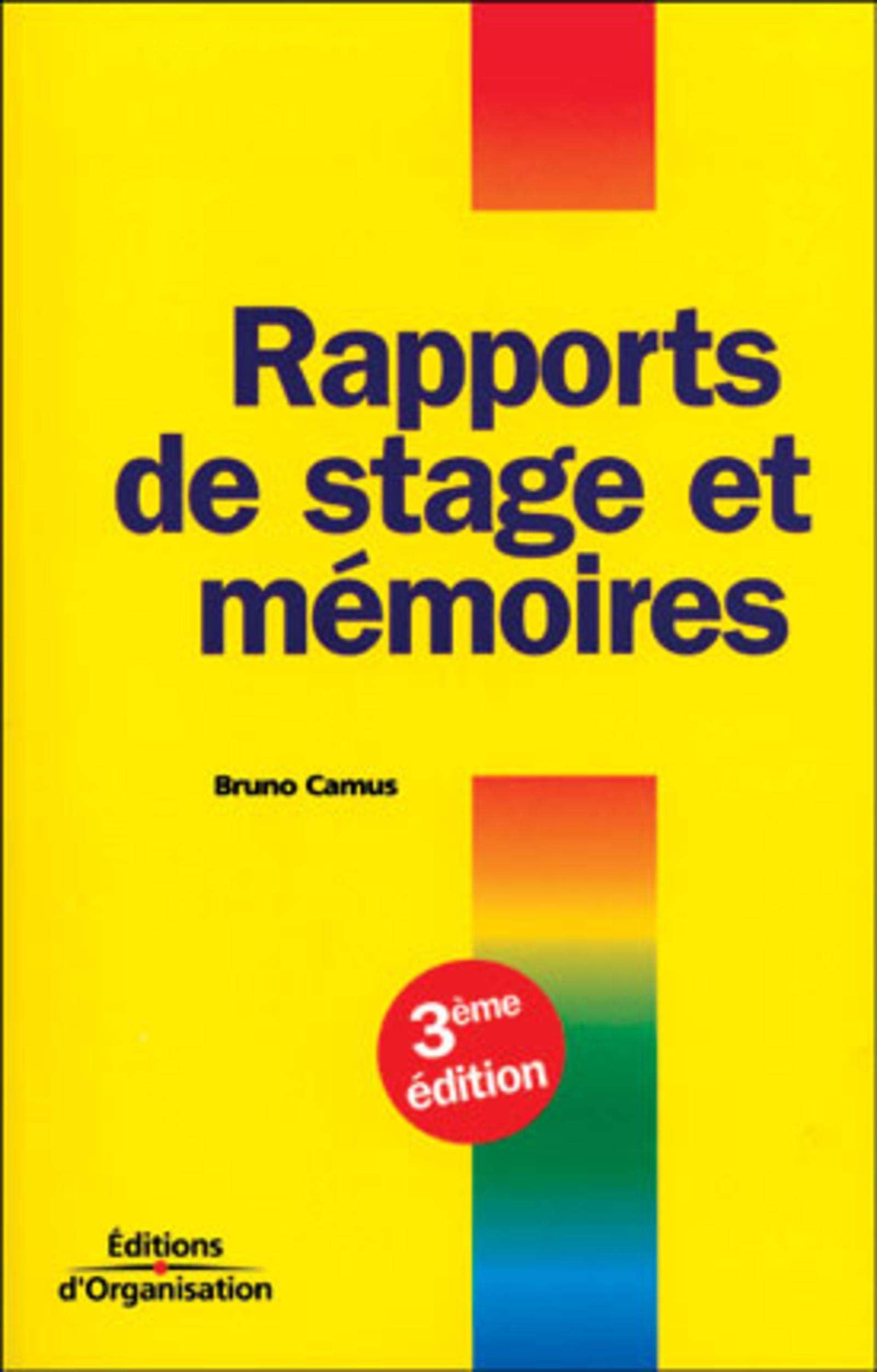 Rapports de stages et mémoires 9782708126466