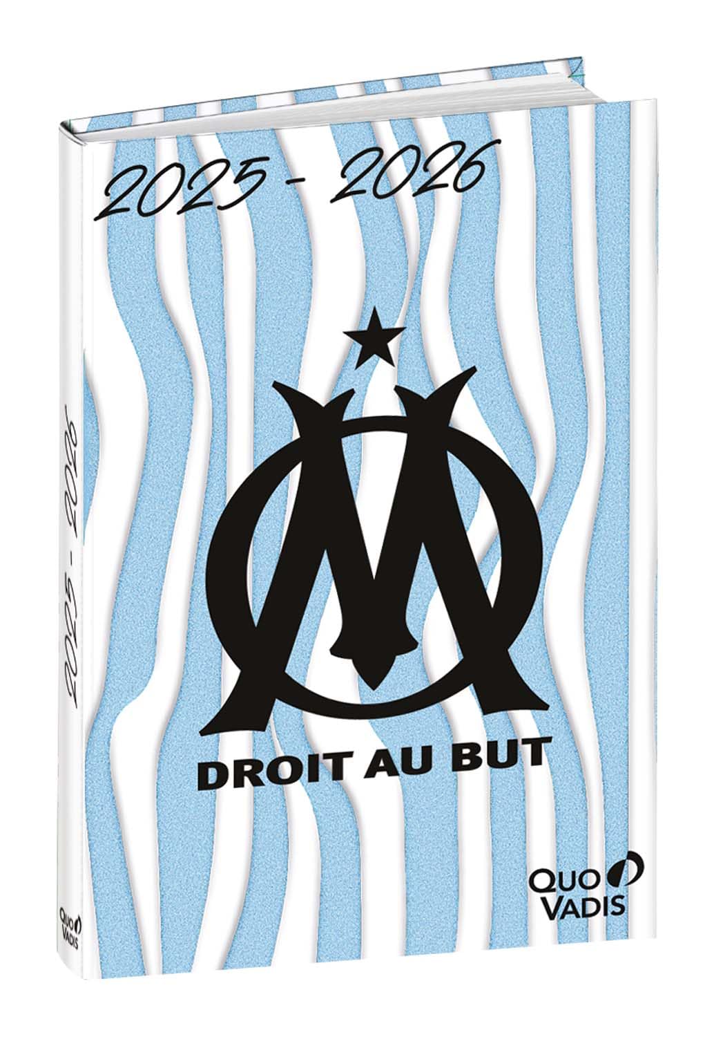 Quo Vadis - Agenda année scolaire - 2025-2026 - Eurotextagenda - Journalier - Multilingue - Olympique de Marseille - Multicolore - 12 mois de août à juillet - 12x17 cm 3371010531561
