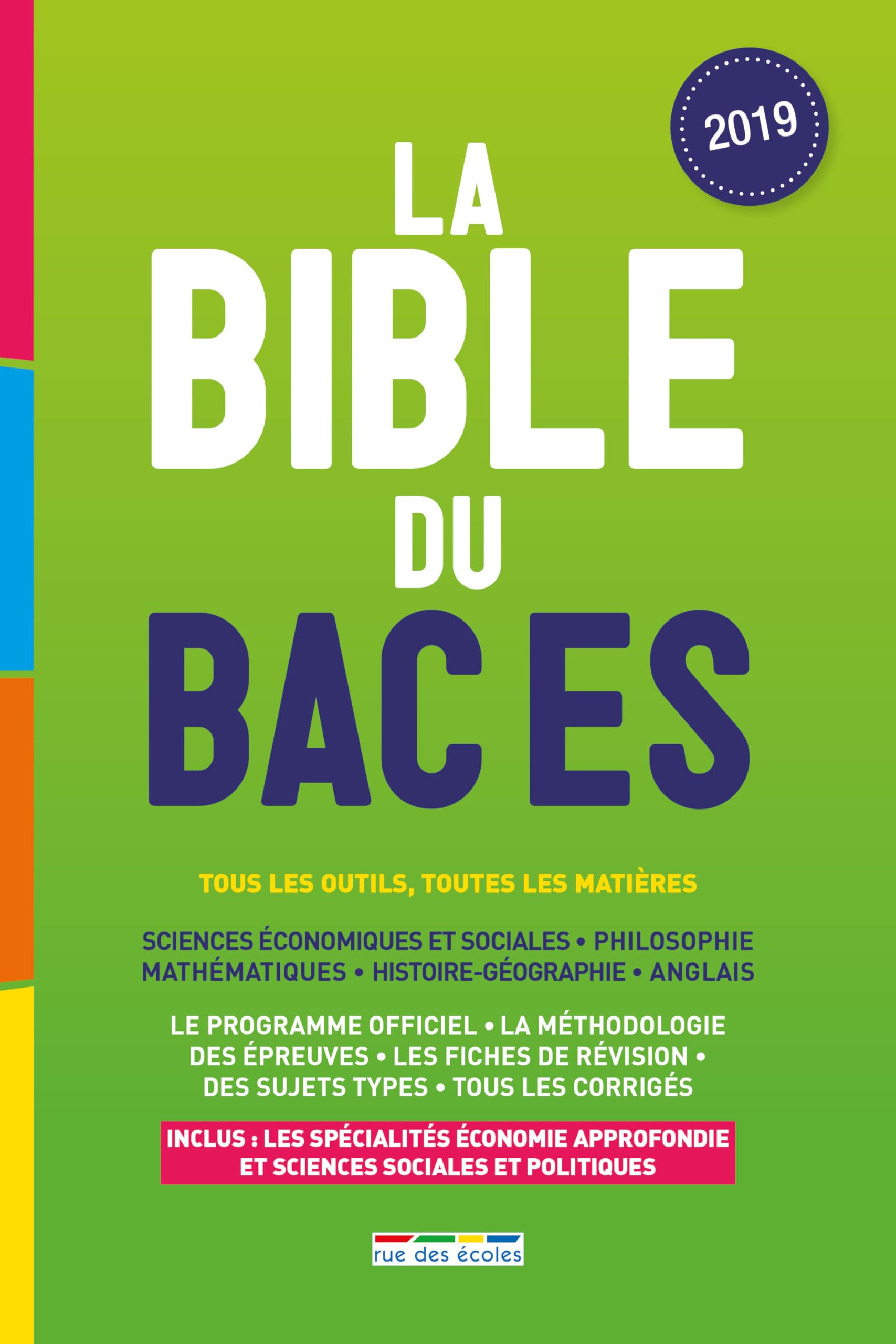 La bible du bac ES 2019 9782820809094