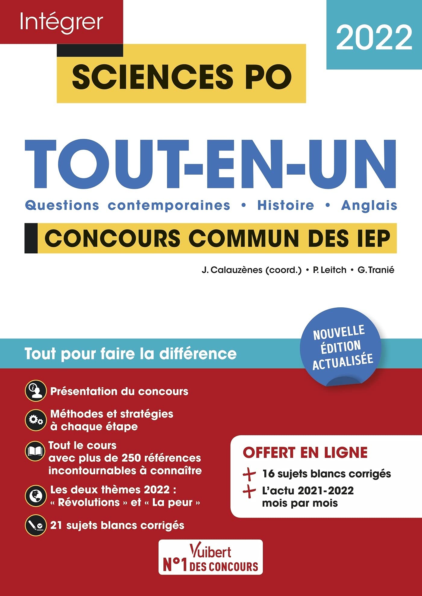 Sciences Po - Tout-en-un: Questions contemporaines - Histoire - Langue vivante - Tout pour réussir - Concours commun IEP (Réseau ScPo) 2022 9782311210392