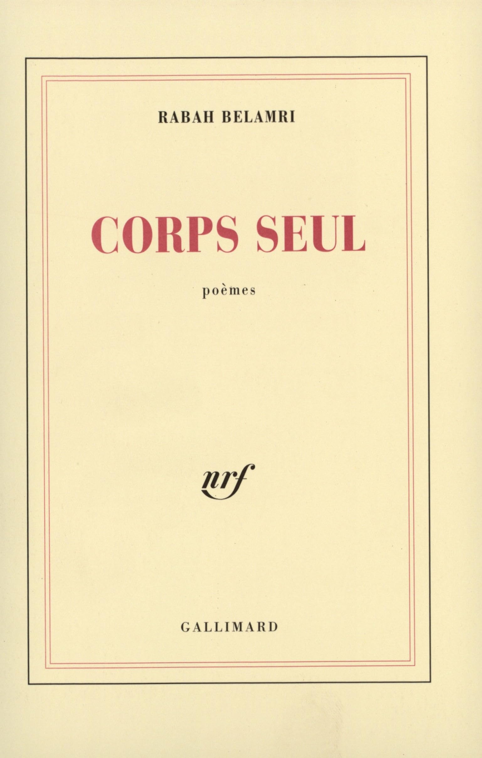 Corps seul 9782070751792