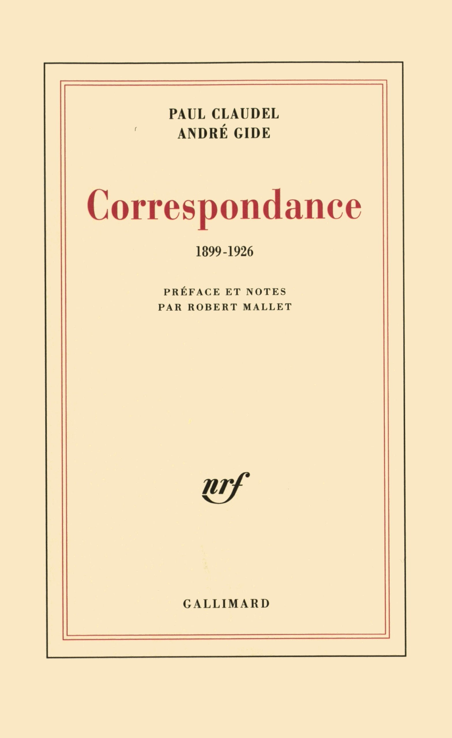 Correspondance: (1899-1926) 9782070215324