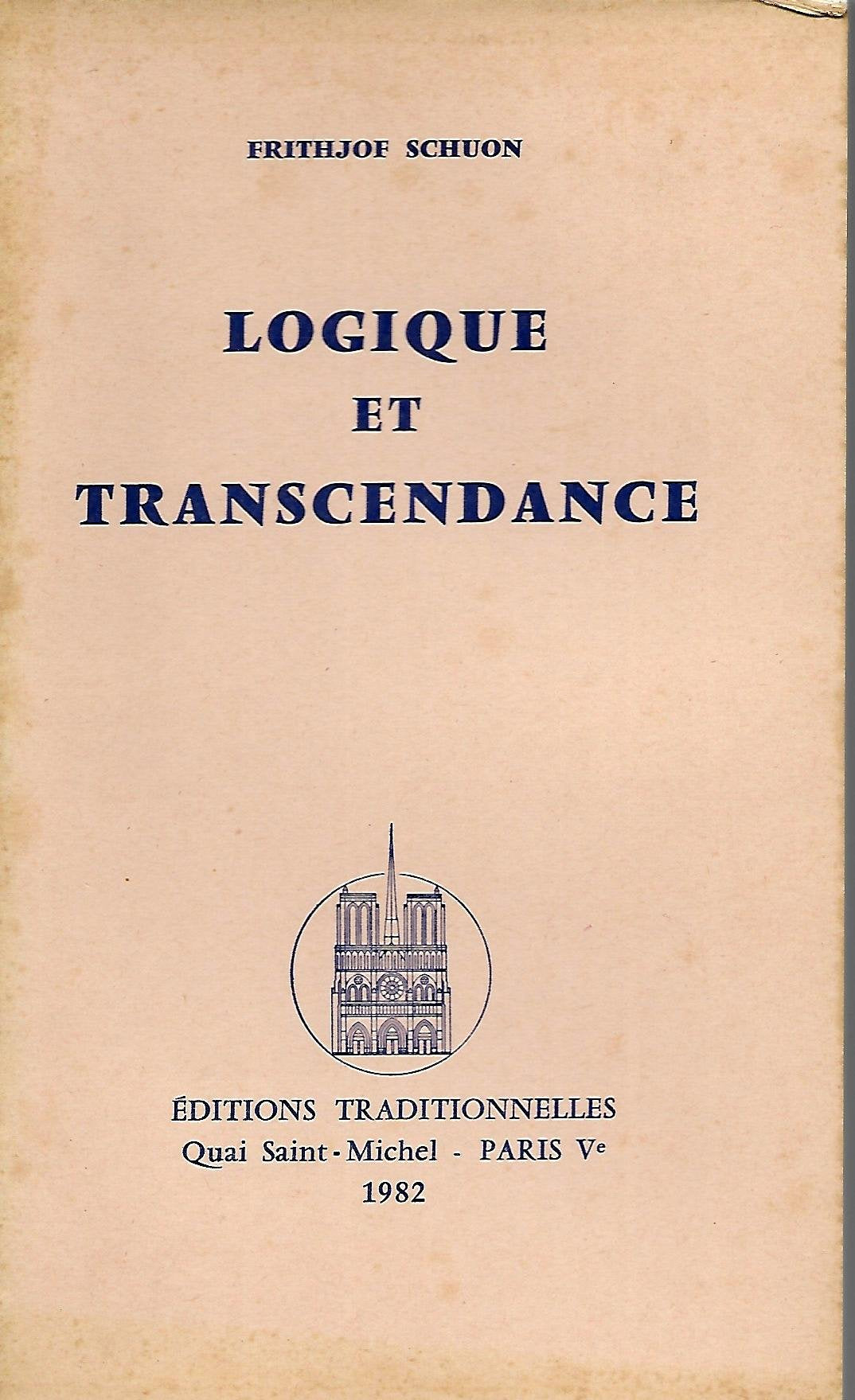 Logique et transcendance. 