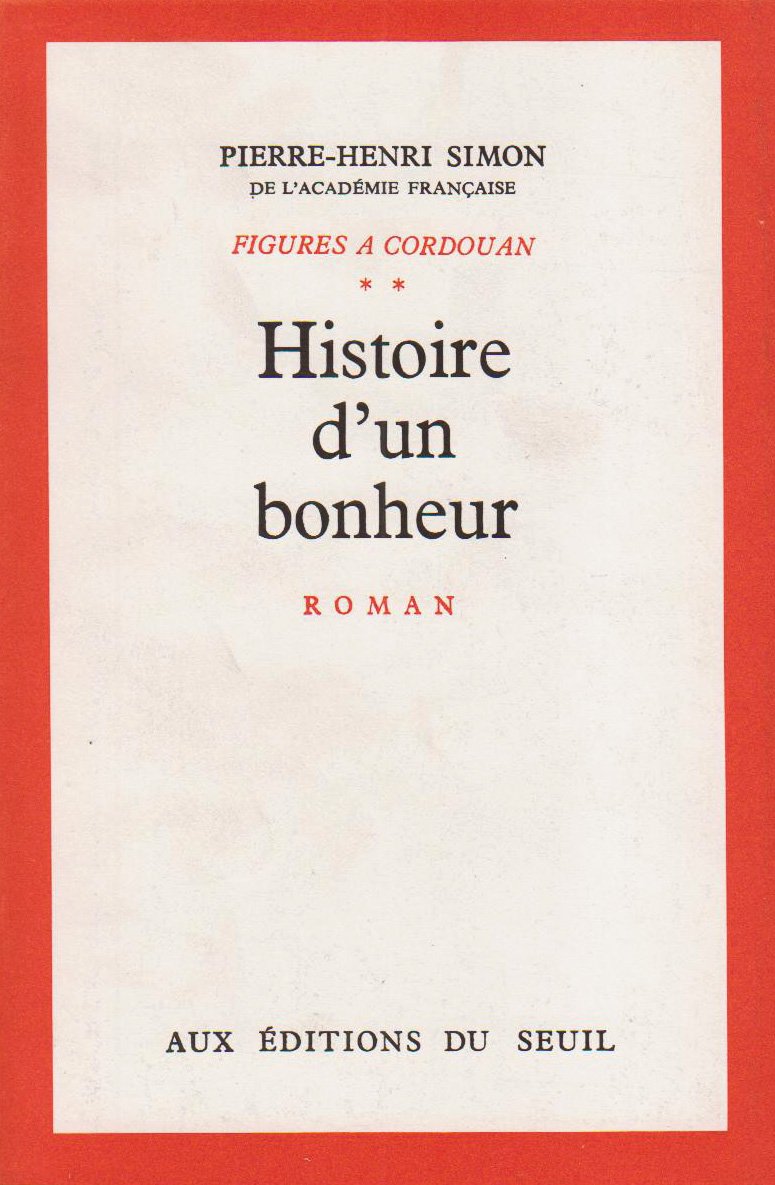Figures à Cordouan, tome 2. Histoire d'un bonheur 9782020010337