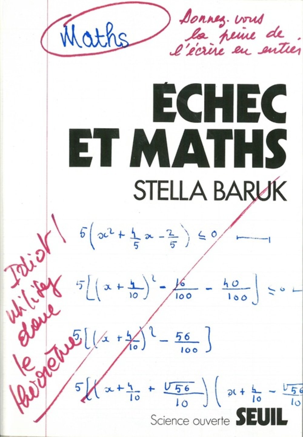 Echec et Maths 9782020028301