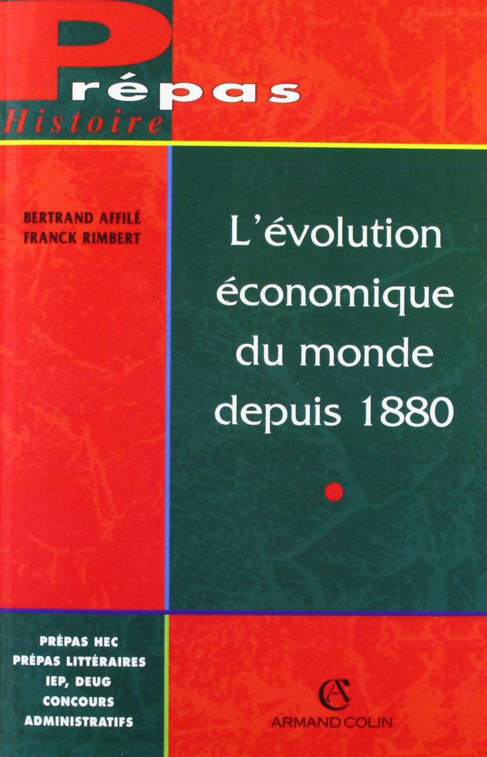 L'évolution économique du monde depuis 1880 9782200016425