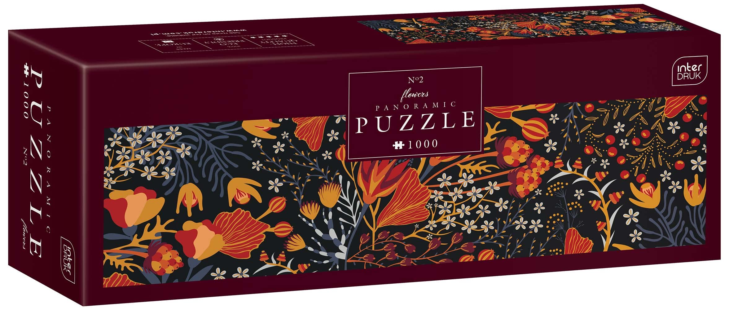 Interdruk Puzzle Panoramique 1000 Pièces - Flowers no. 2 5902277326270