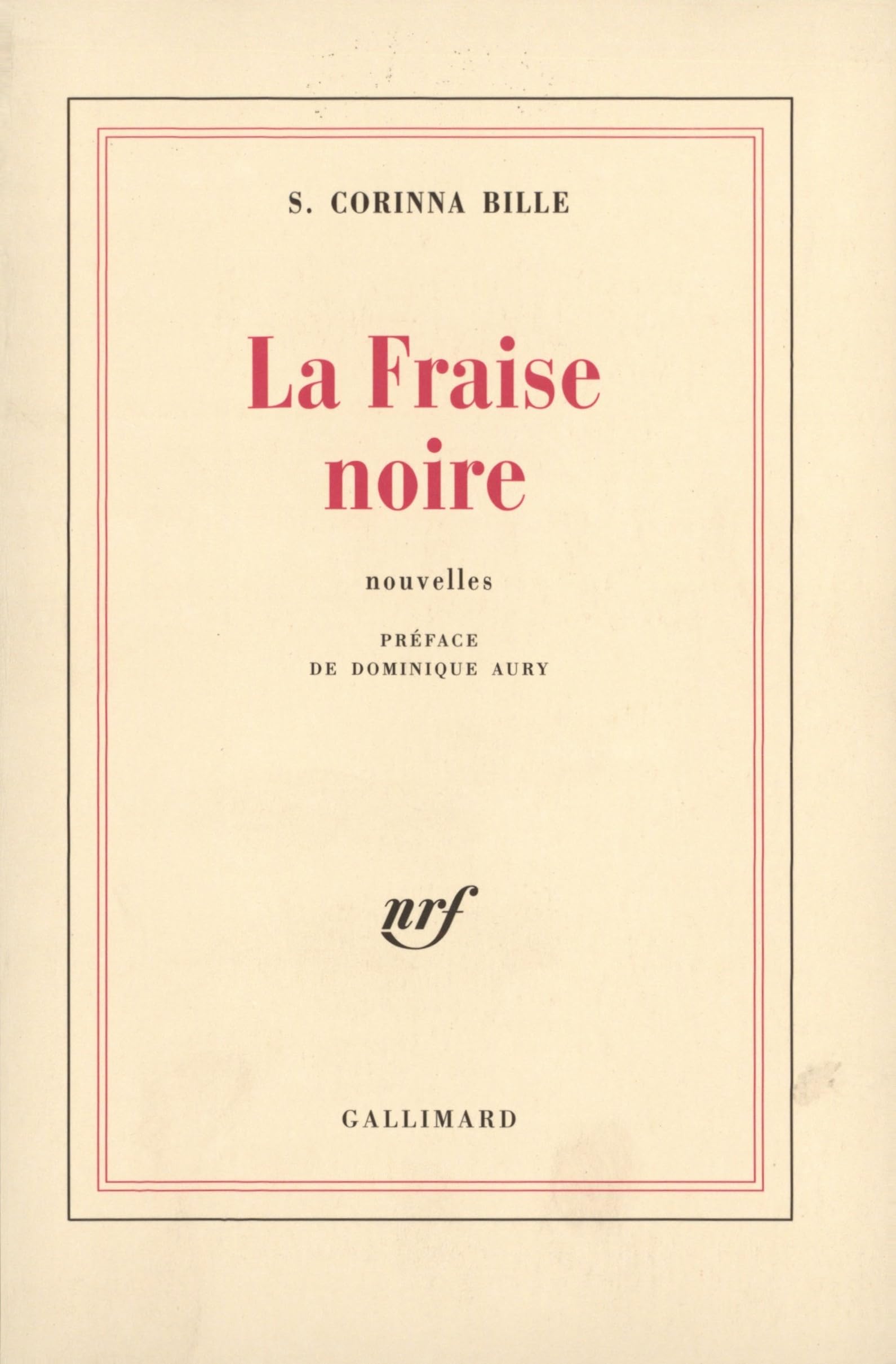 La Fraise noire 9782070295340