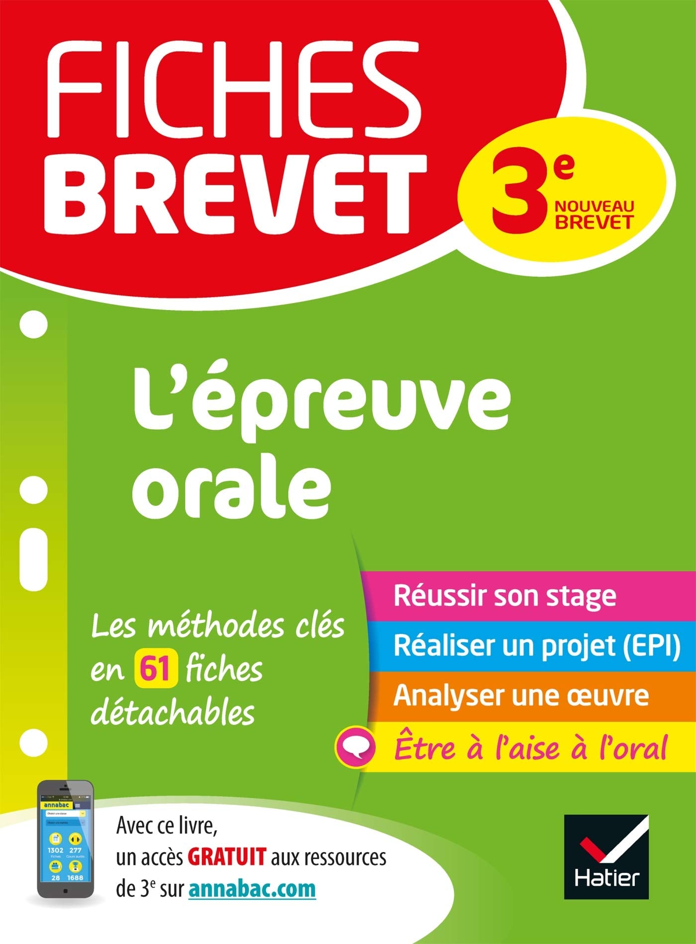 Fiches brevet L'épreuve orale: pour réussir son exposé et l'entretien 9782401052758