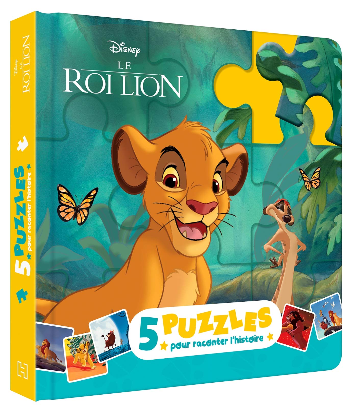 LE ROI LION - Mon Petit Livre Puzzle - 5 puzzles 9 pièces - Disney 9782017116622
