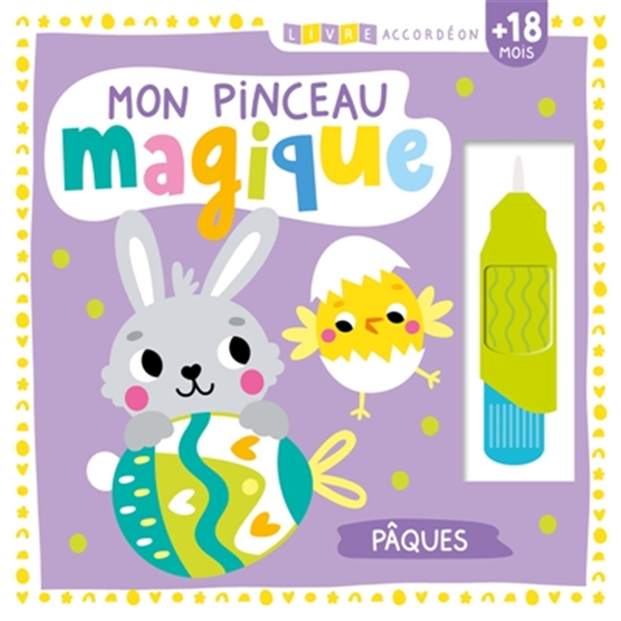 Livre accordéon - mon pinceau magique - pâques 9782384534029