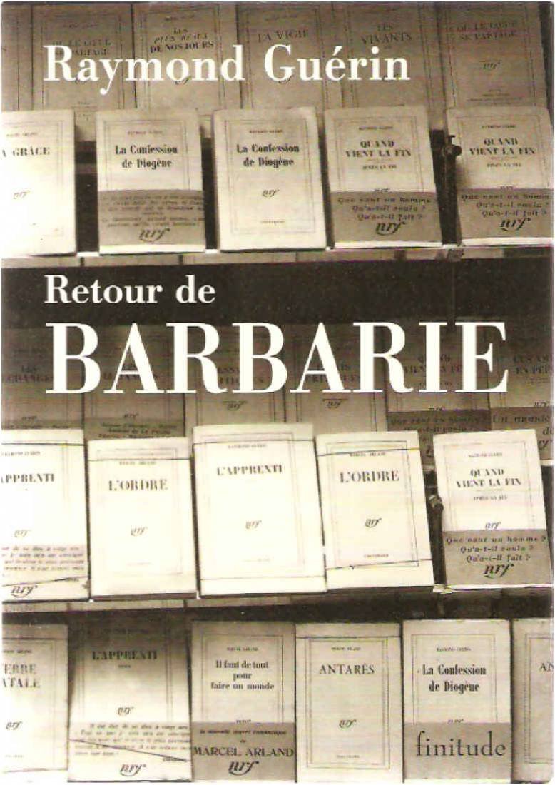 Retour de barbarie 9782912667298