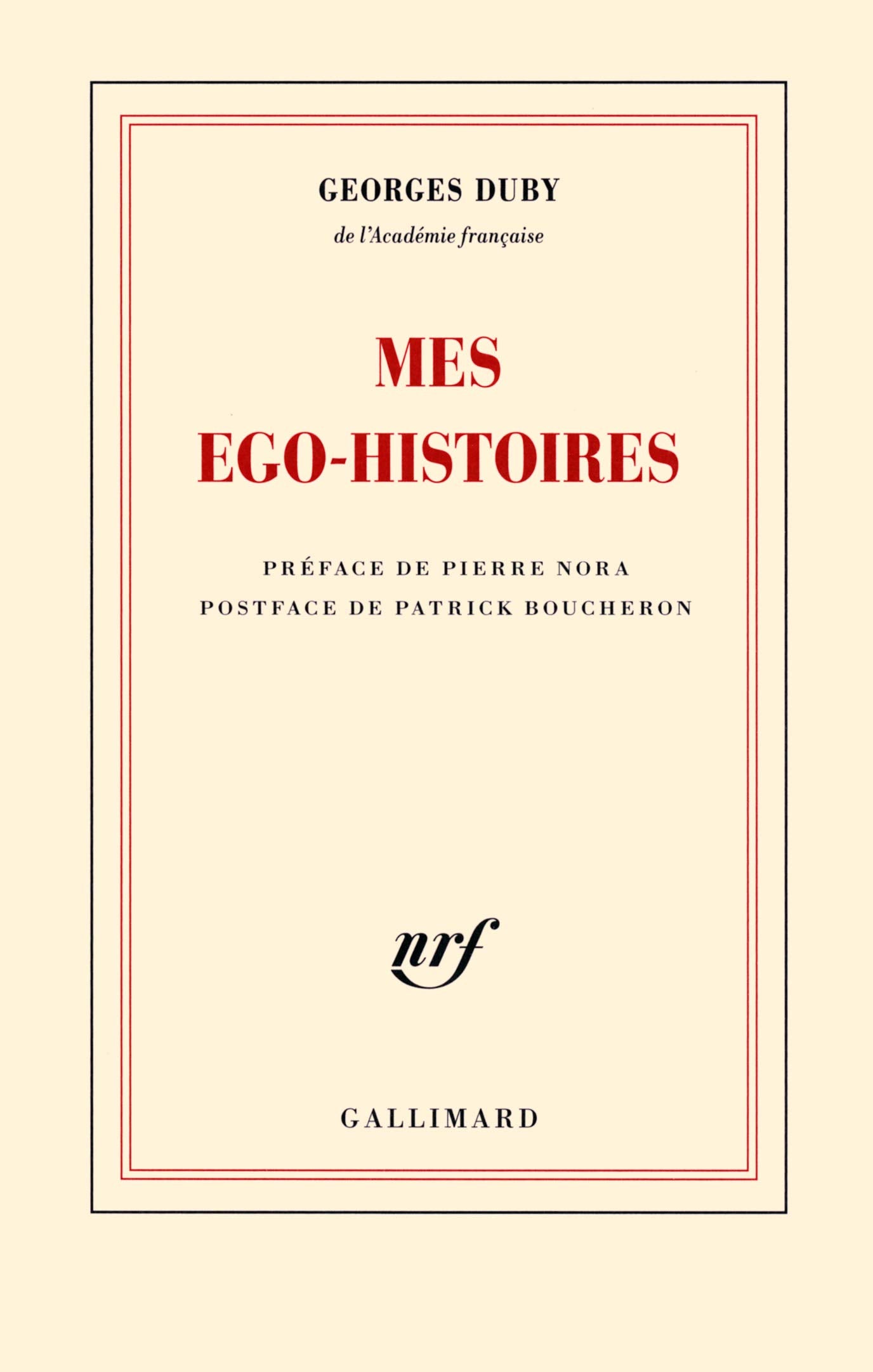 Mes ego-histoires 9782070148868
